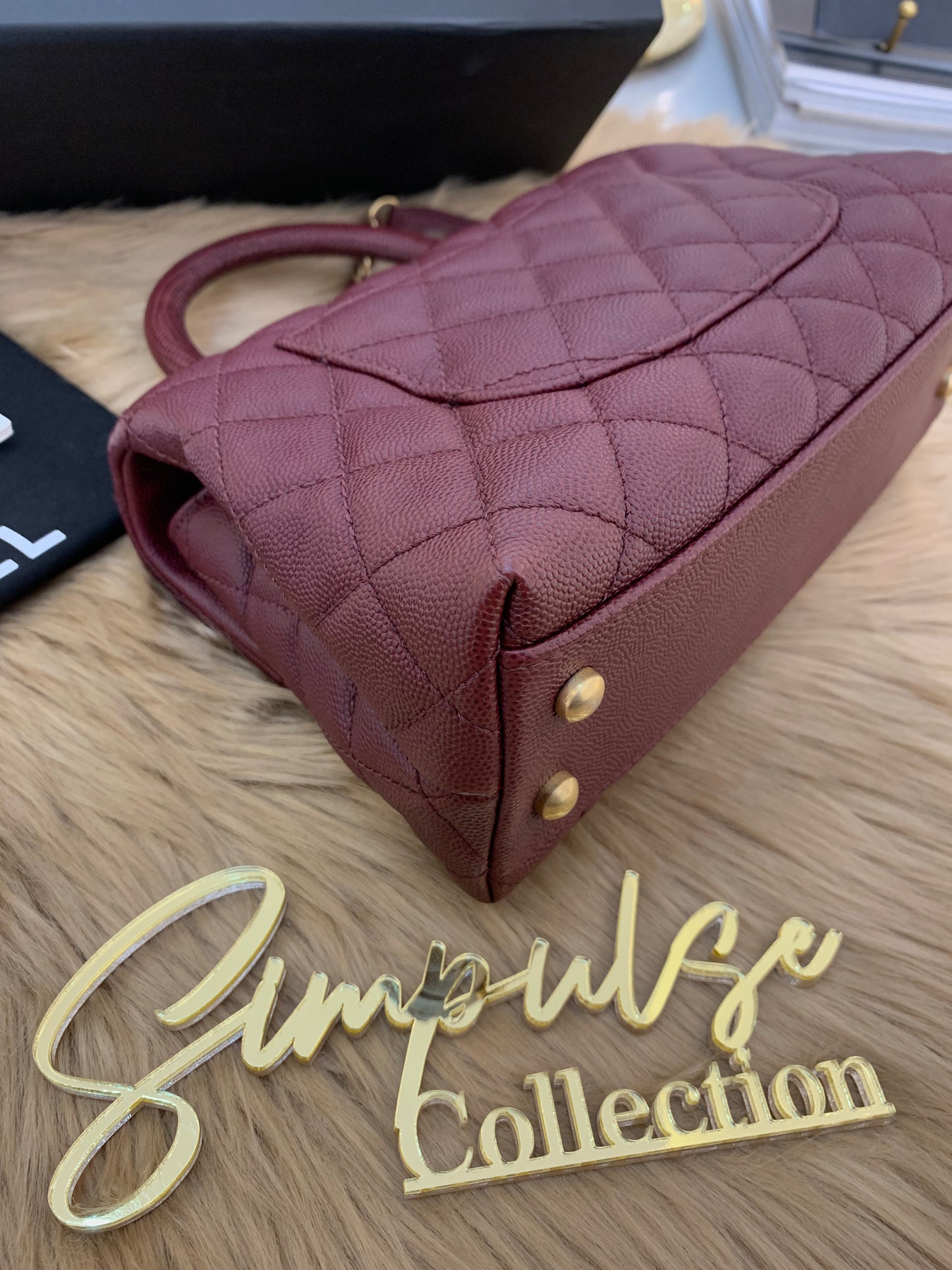 C Coco Small in Burgandy