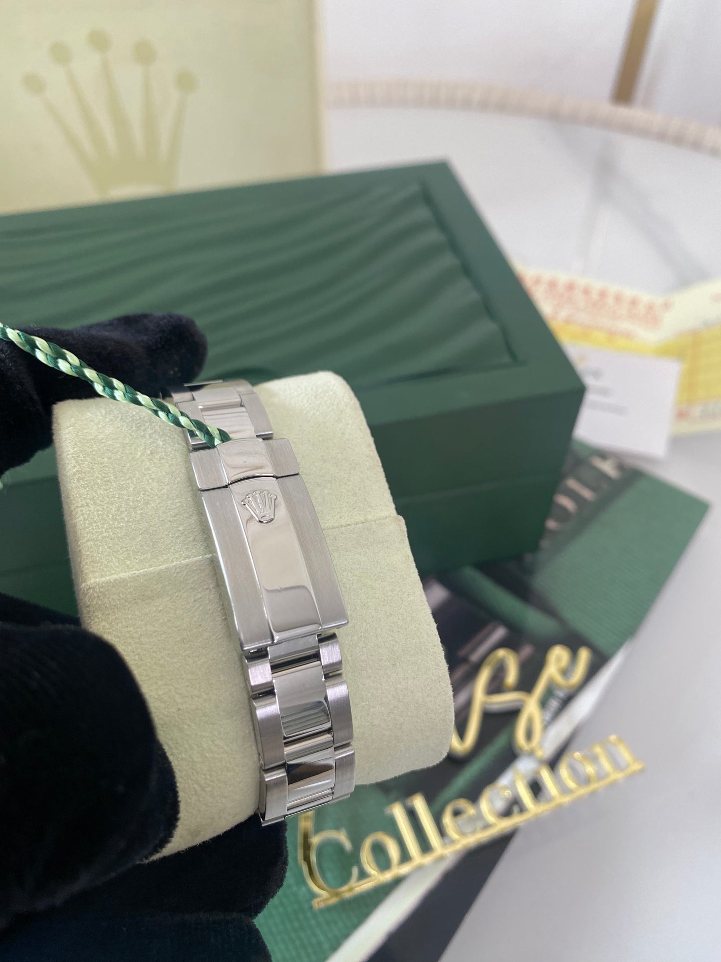 R OP Datejust Dome Diamond Dark Grey Dial w/ Dia on 6
