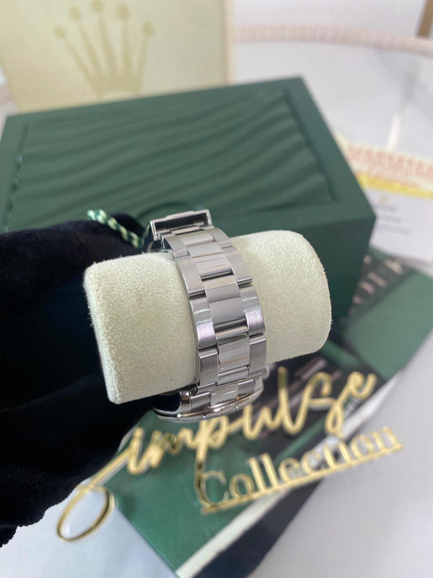 R OP Datejust Dome Diamond Dark Grey Dial w/ Dia on 6