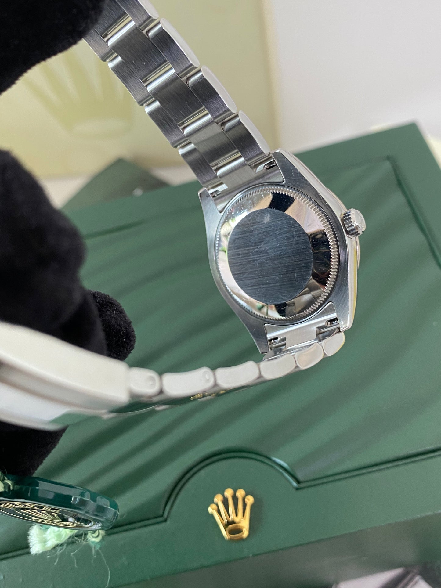R OP Datejust Dome Diamond Dark Grey Dial w/ Dia on 6