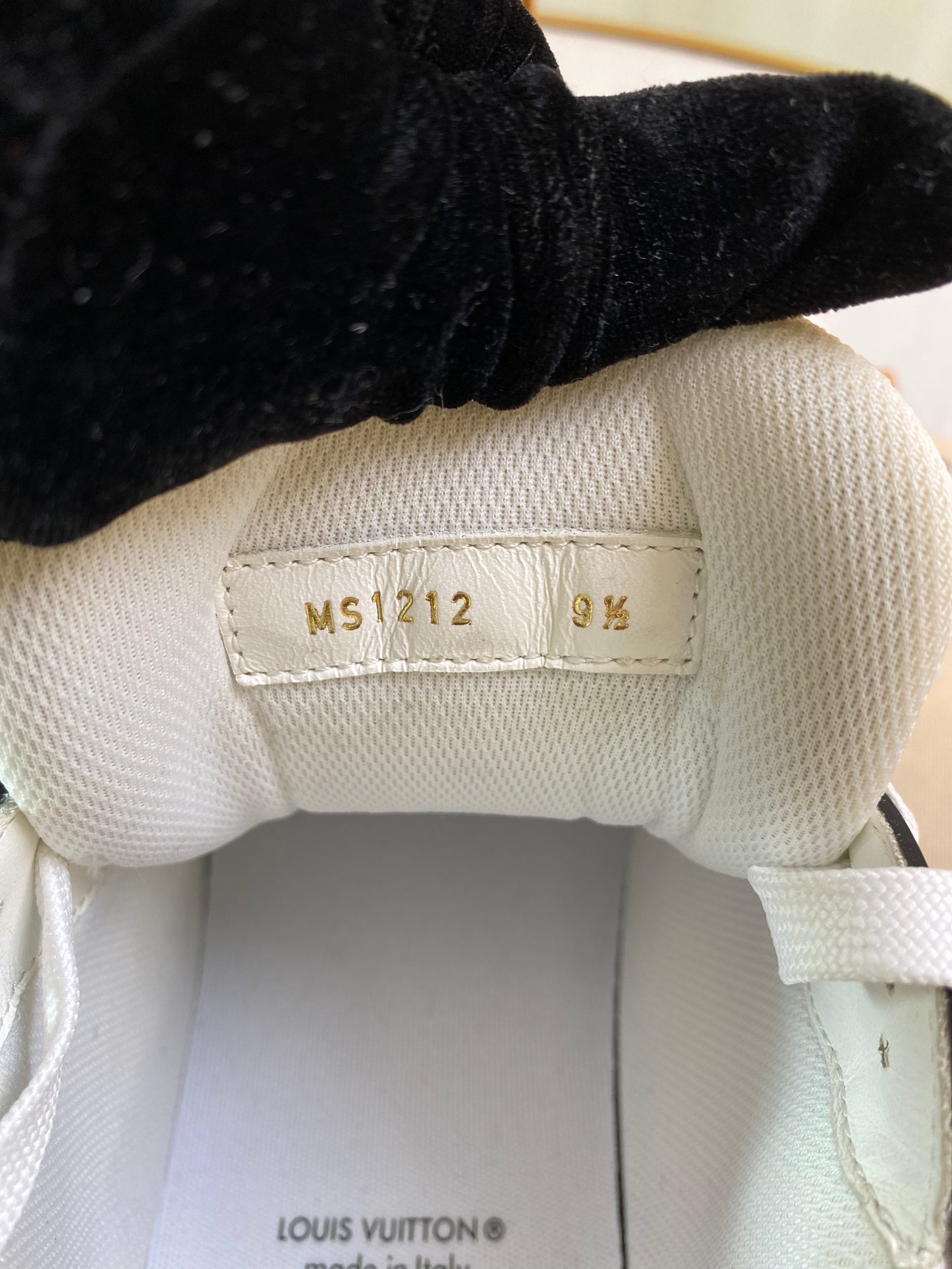 L V Trainer Black Sneakers