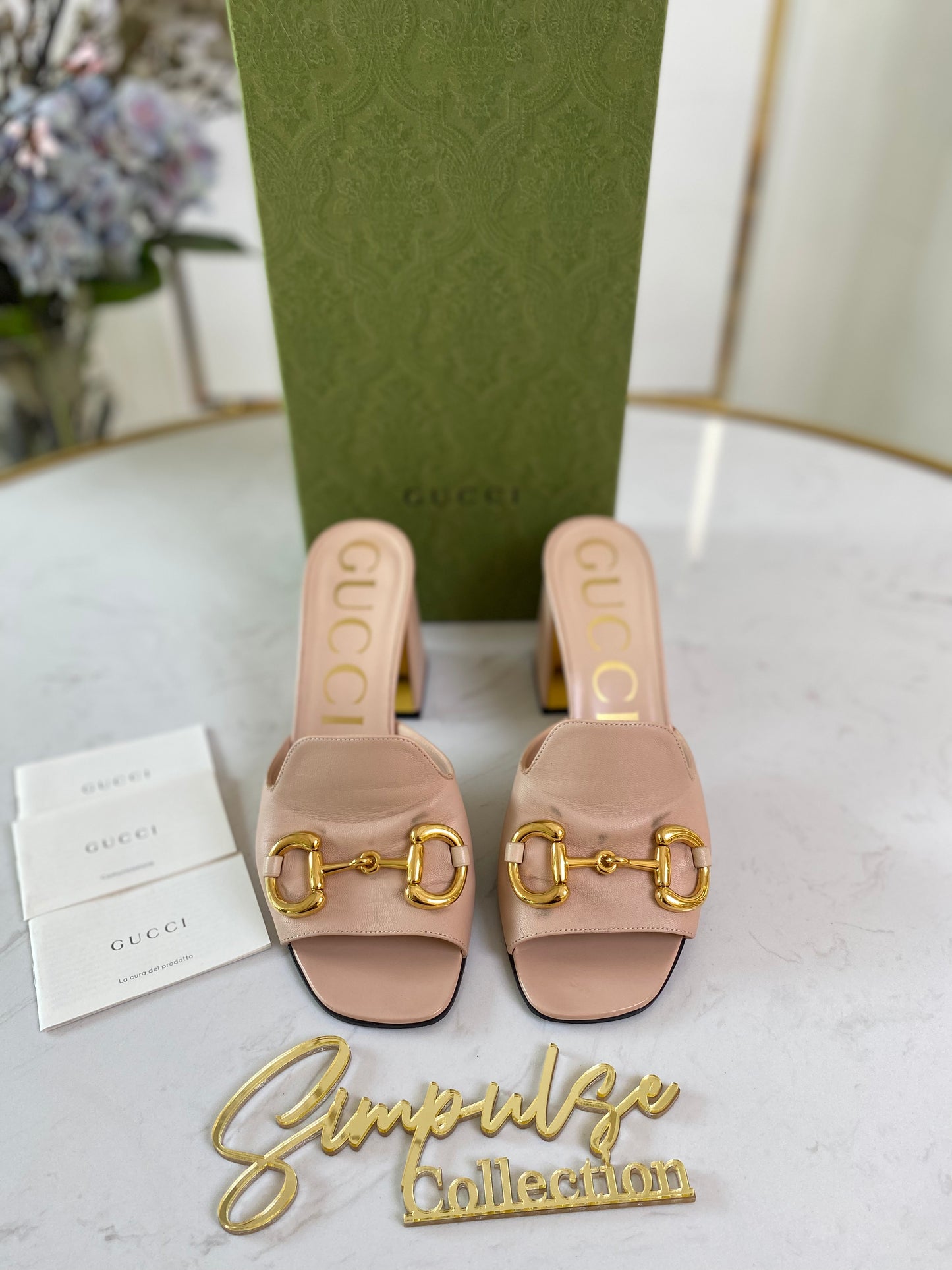 G Baby Horsebit Slide Sandal