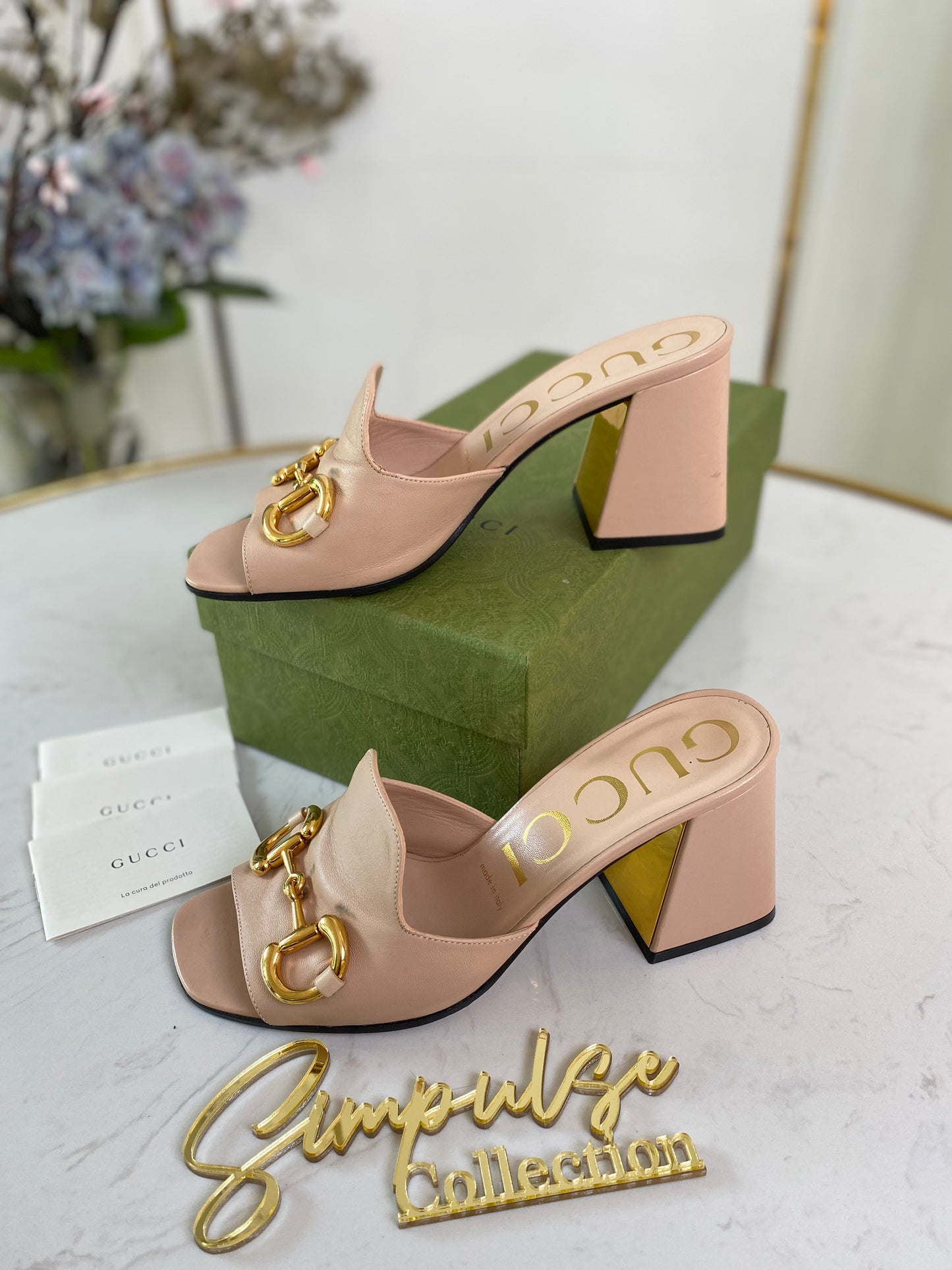 G Baby Horsebit Slide Sandal