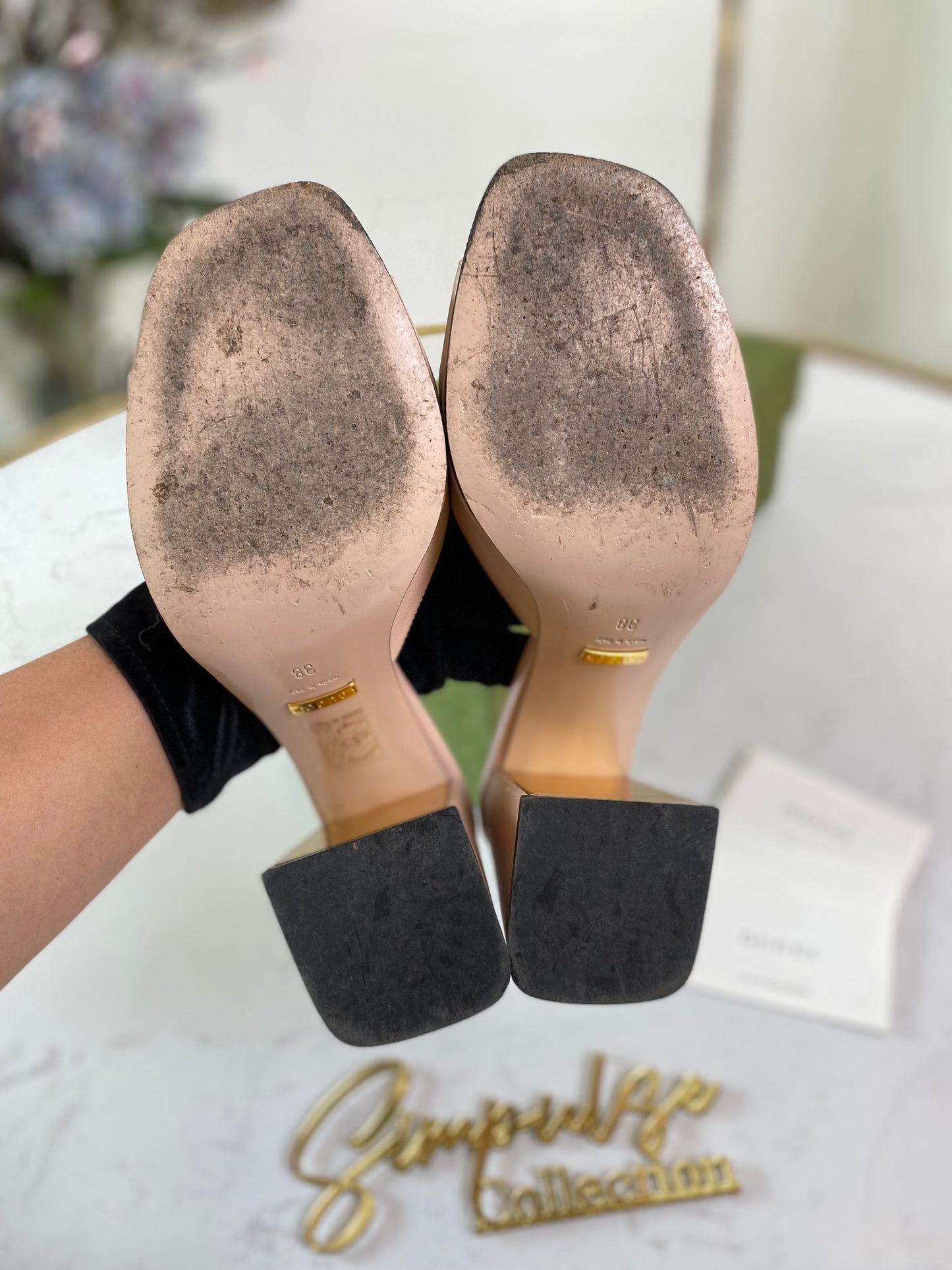 G Baby Horsebit Slide Sandal