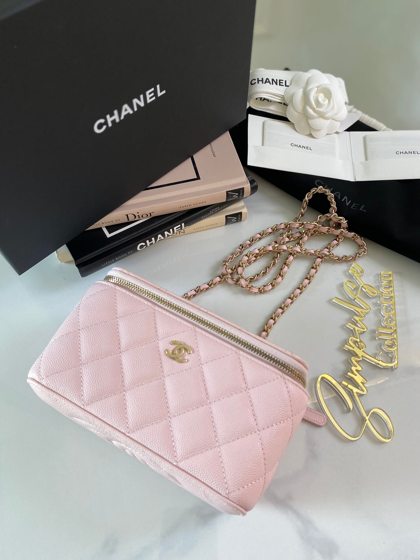Chanel 22S Small Vanity in Pink Caviar LGHW