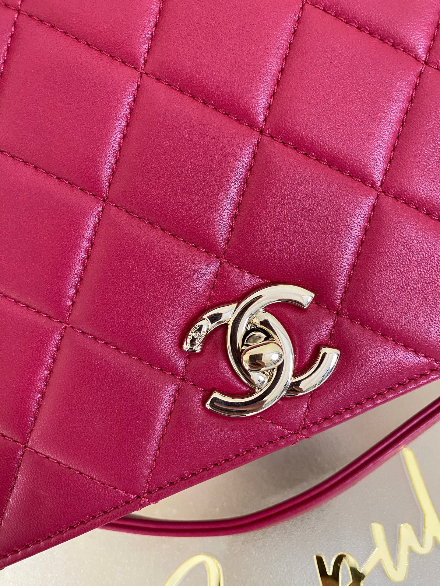 Chanel Small Lambskin Carry Chic Flap