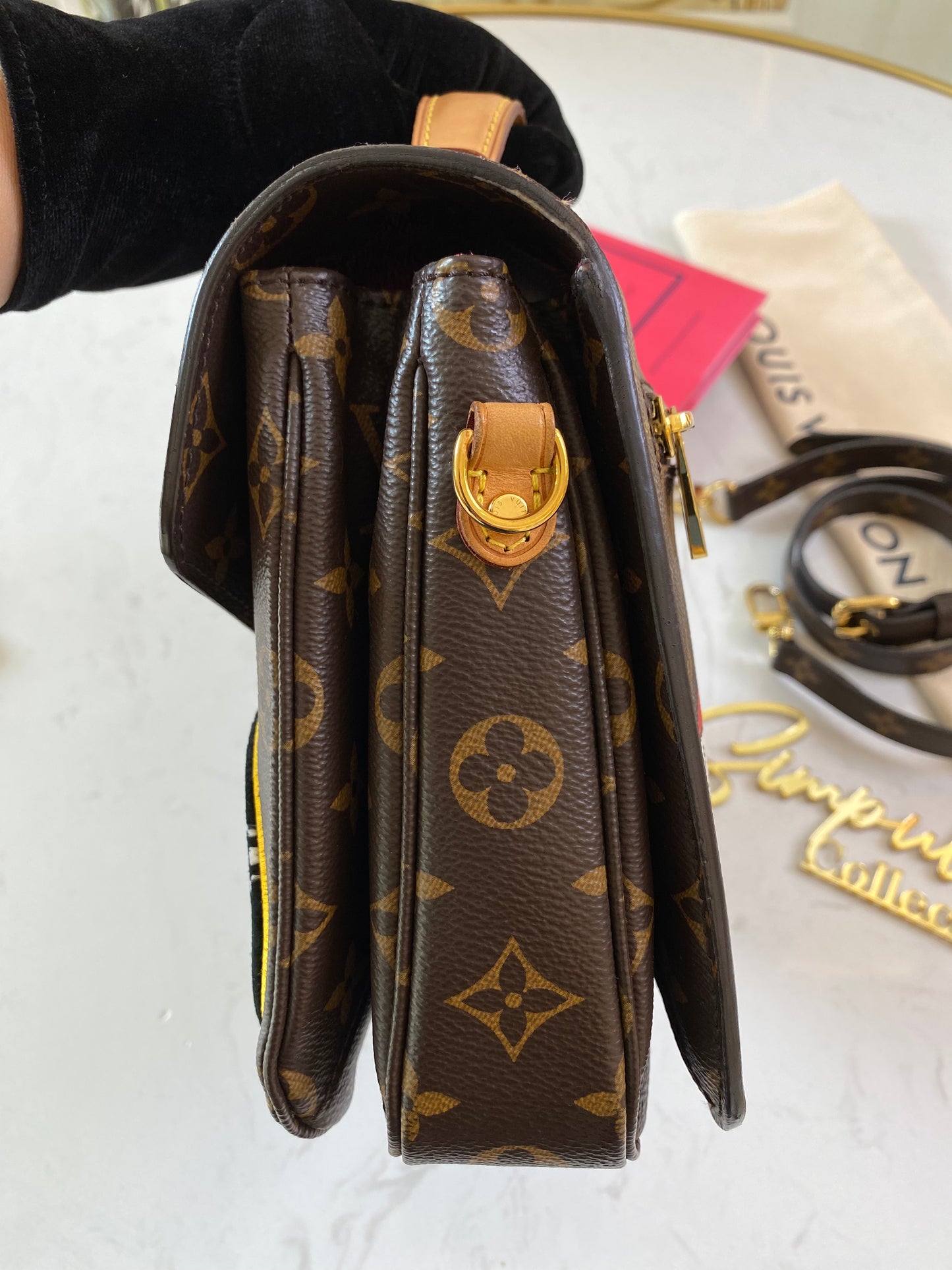 Louis Vuitton Monogram Patches Pochette Metis