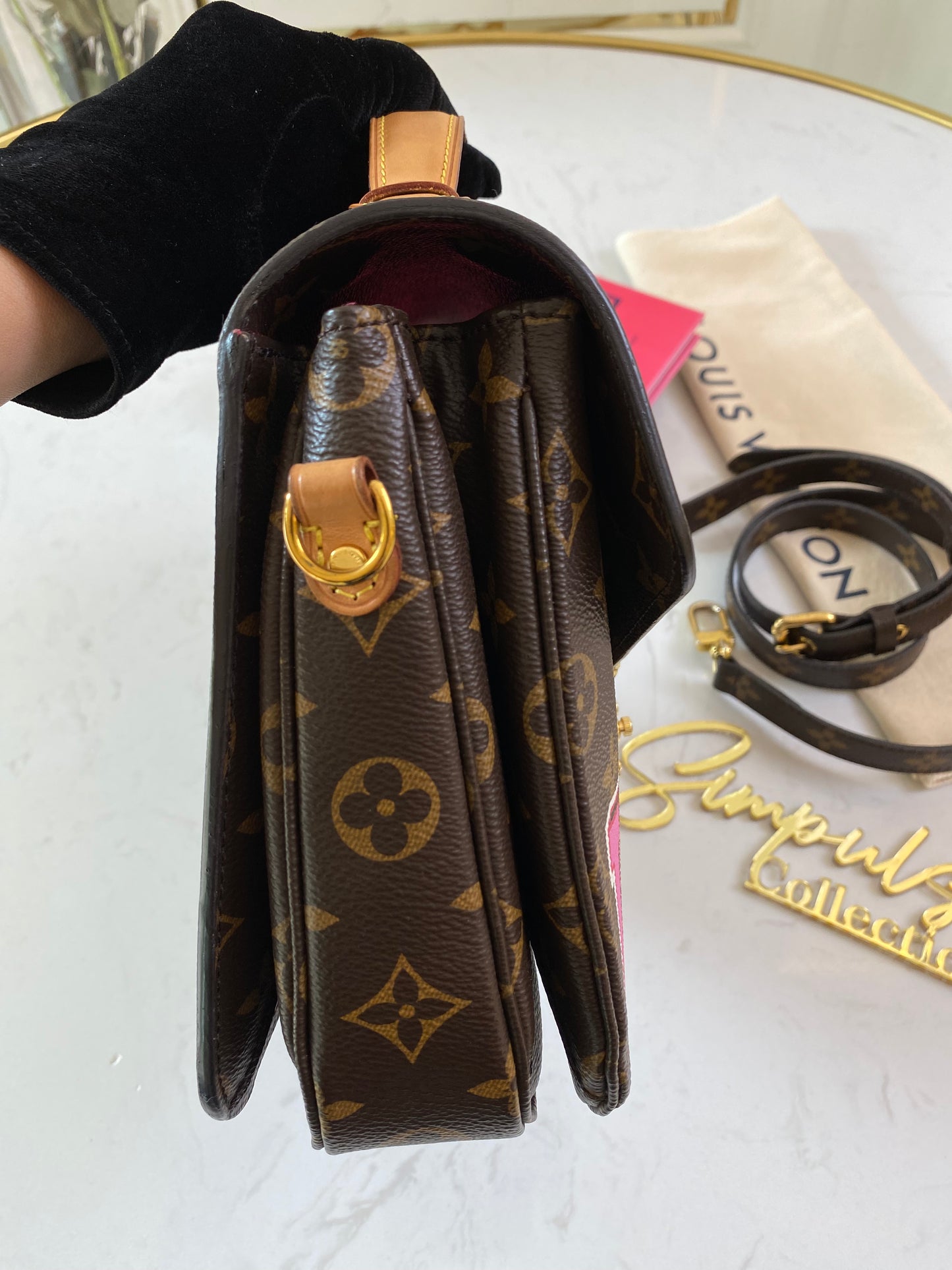 Louis Vuitton Monogram Patches Pochette Metis
