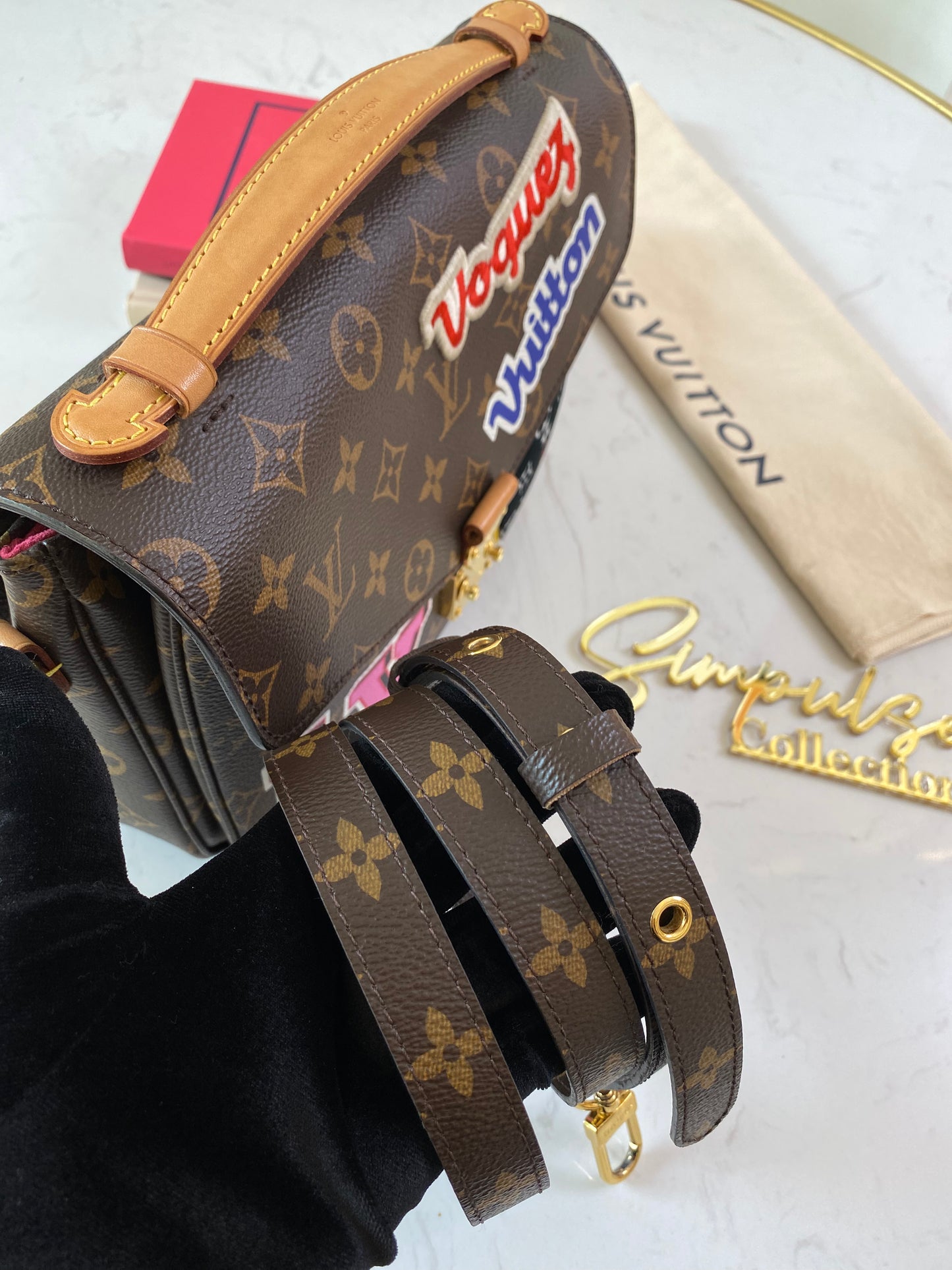 Louis Vuitton Monogram Patches Pochette Metis