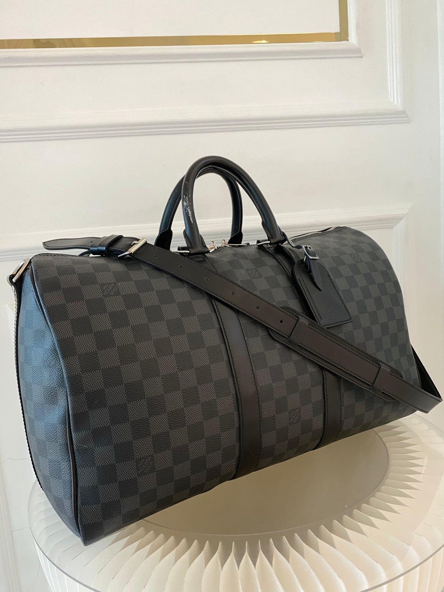 LOUIS VUITTON Keepall 45 Damier Graphite