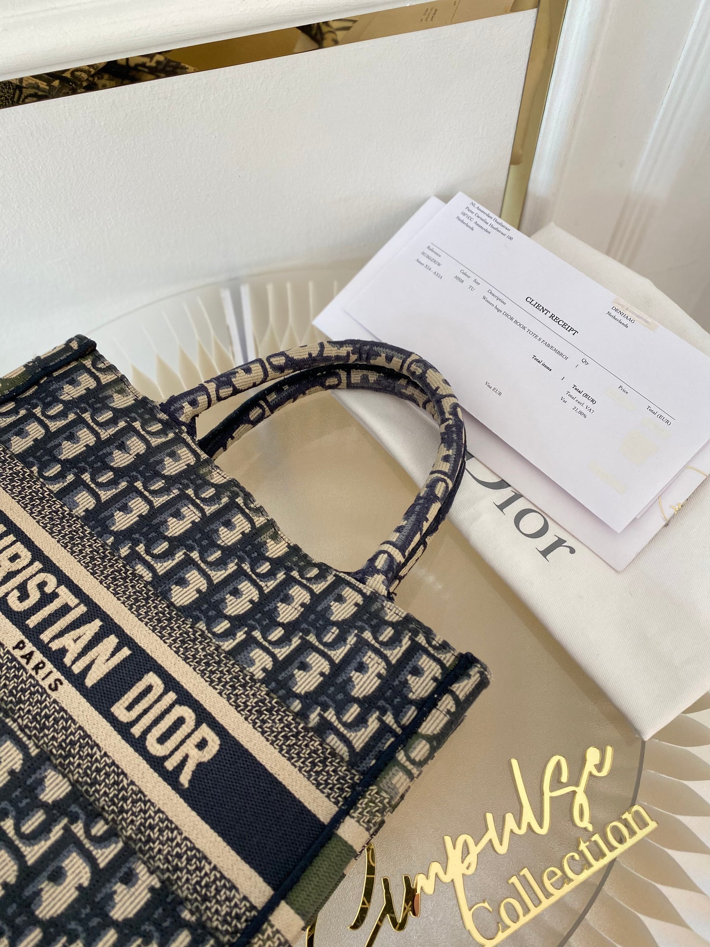 Dior Oblique Booktote PM Size