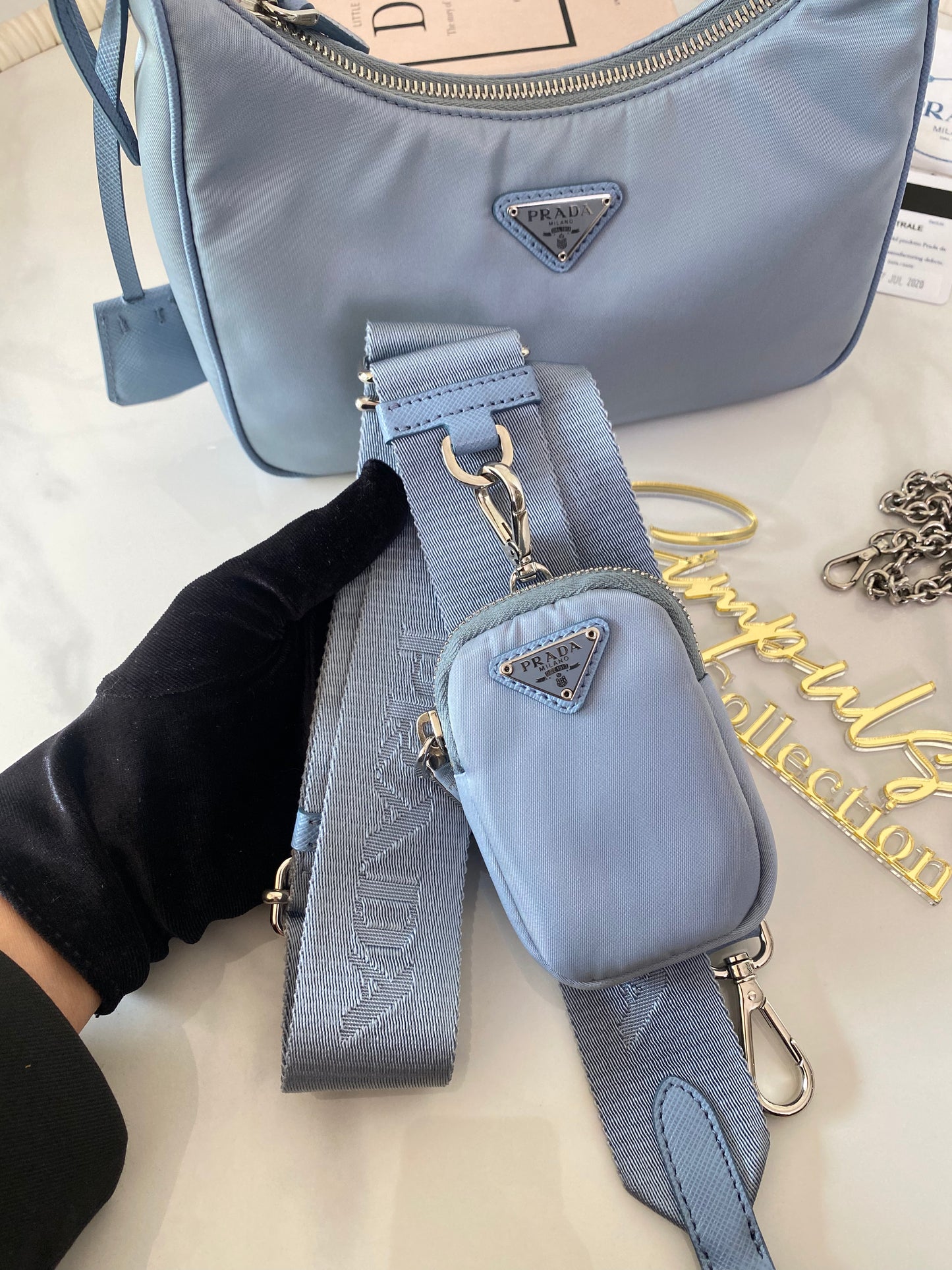 P Re-edition Nylon Shoulder Bag