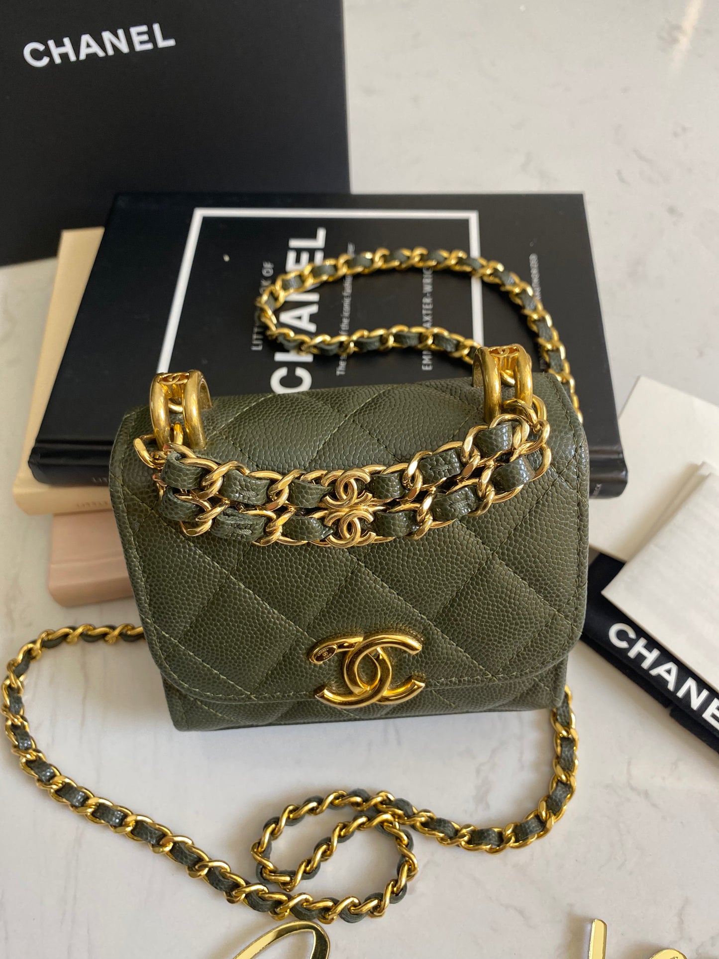 Chanel Mini WOC Caviar Chain