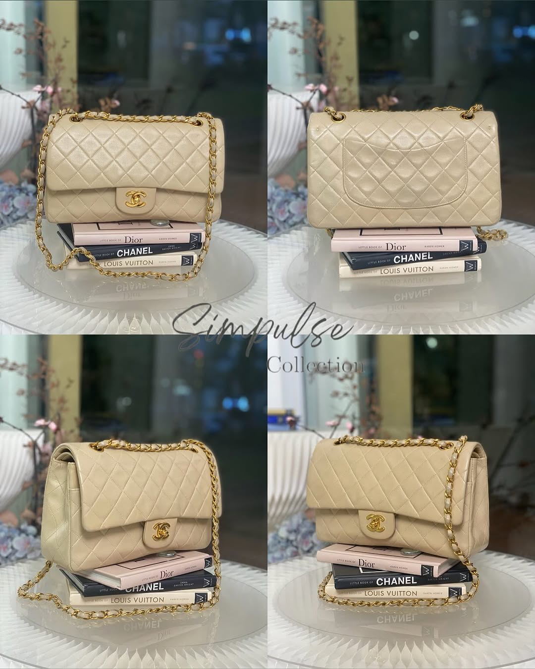 Chanel Medium Double Flap Lambskin Gold Hardware