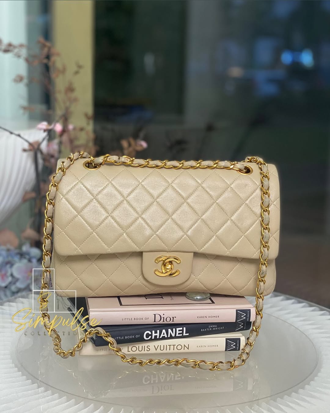 Chanel Medium Double Flap Lambskin Gold Hardware