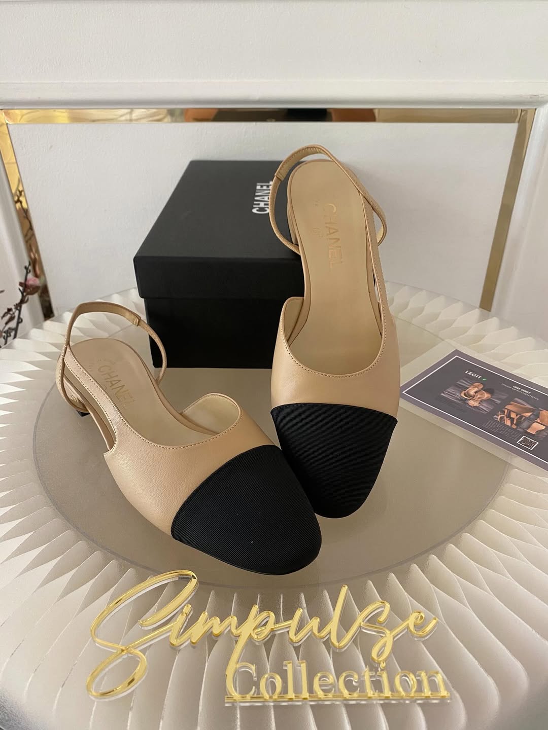 Chanel Slingback Flats
