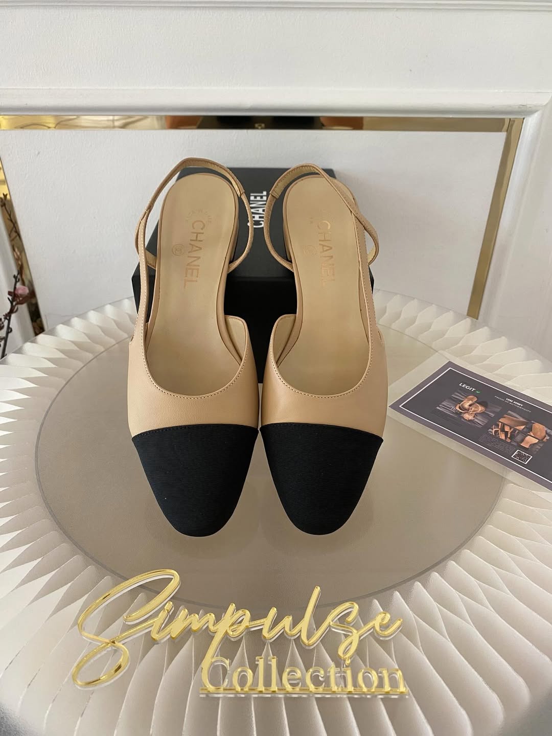 Chanel Slingback Flats