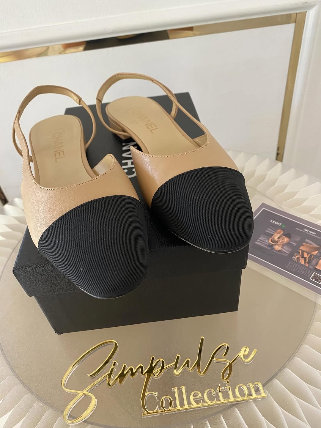 Chanel Slingback Flats