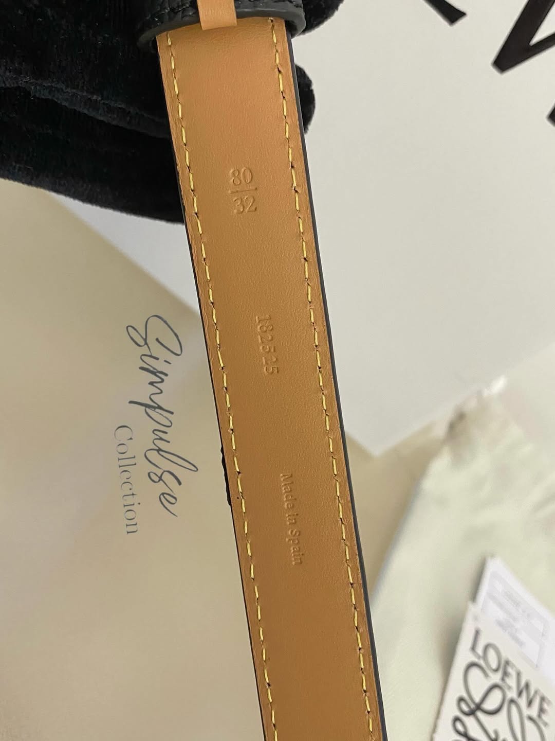 LOEWE Anagram Logo Buckle Belt SHW