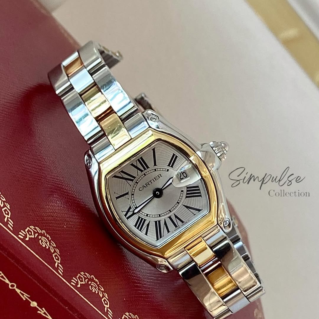 CARTIER Roadster Small Two Tone YG Stainless Steel in Quartz