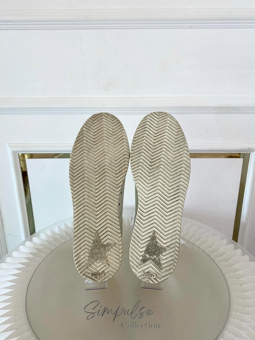 GGDB Starter White Leather Sneakers
