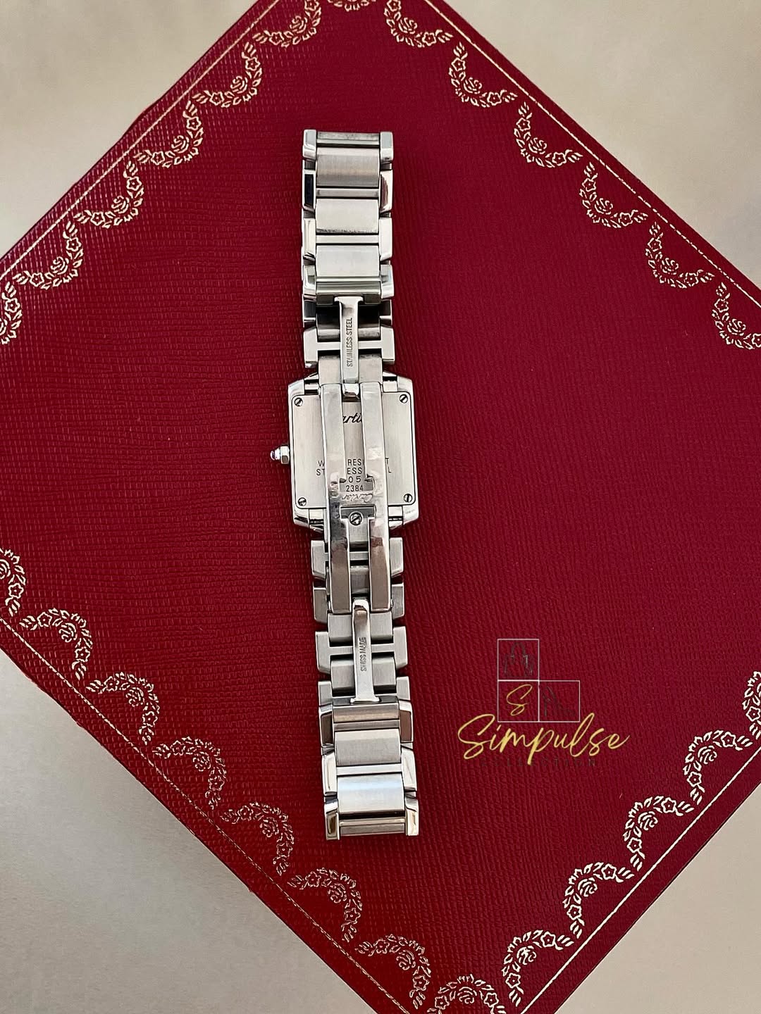 Cartier Tank Française Stainless Steel Ladies Watch