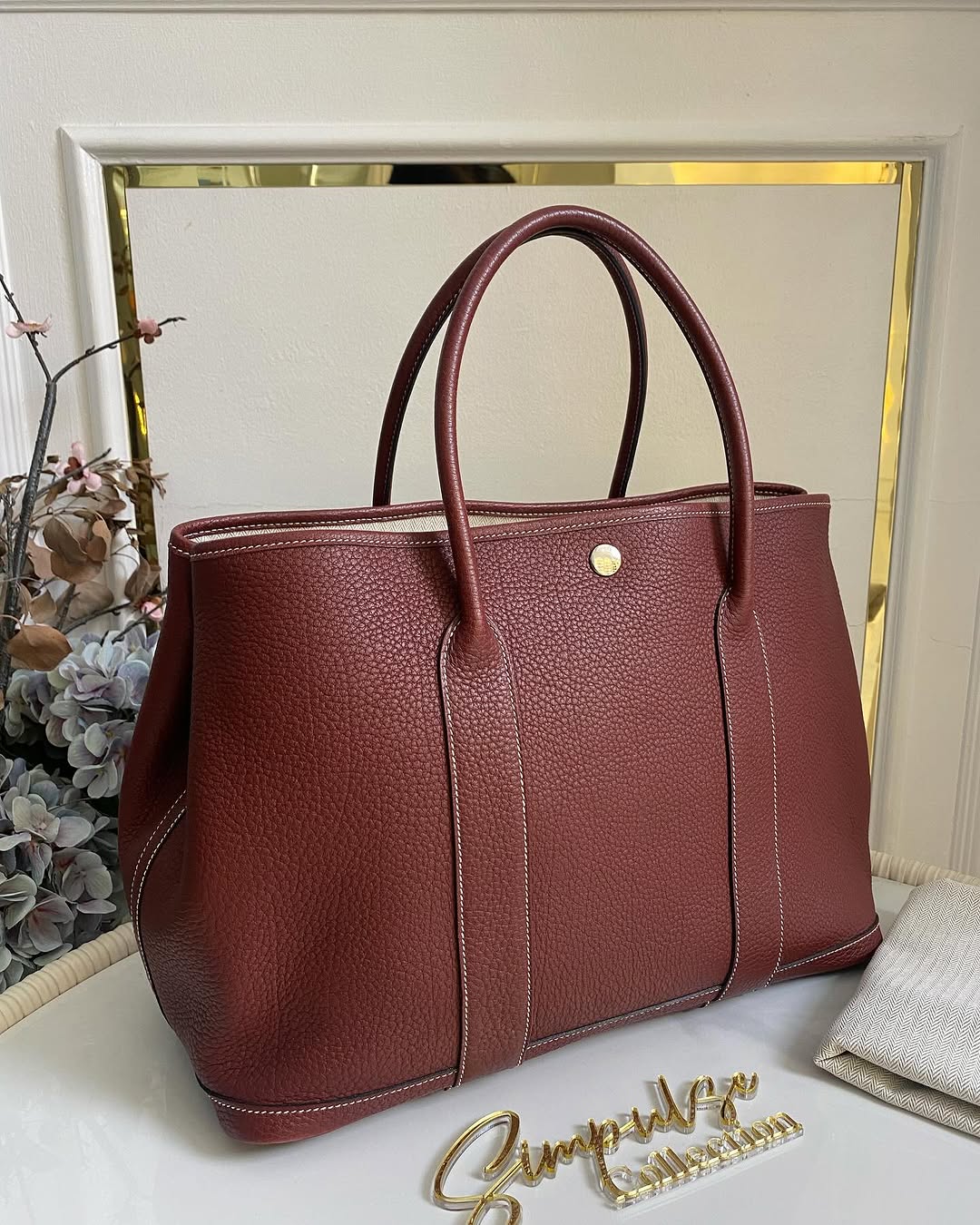 Hermes GPT 36 Rouge Negonda Leather