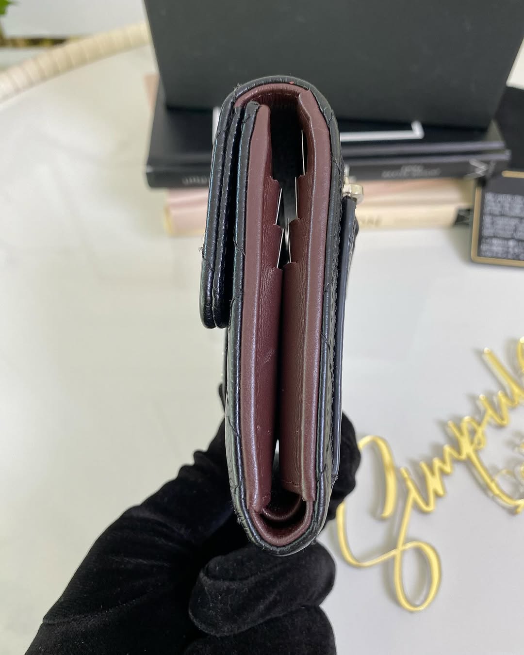 Chanel Classic Quilted Caviar Flap Wallet