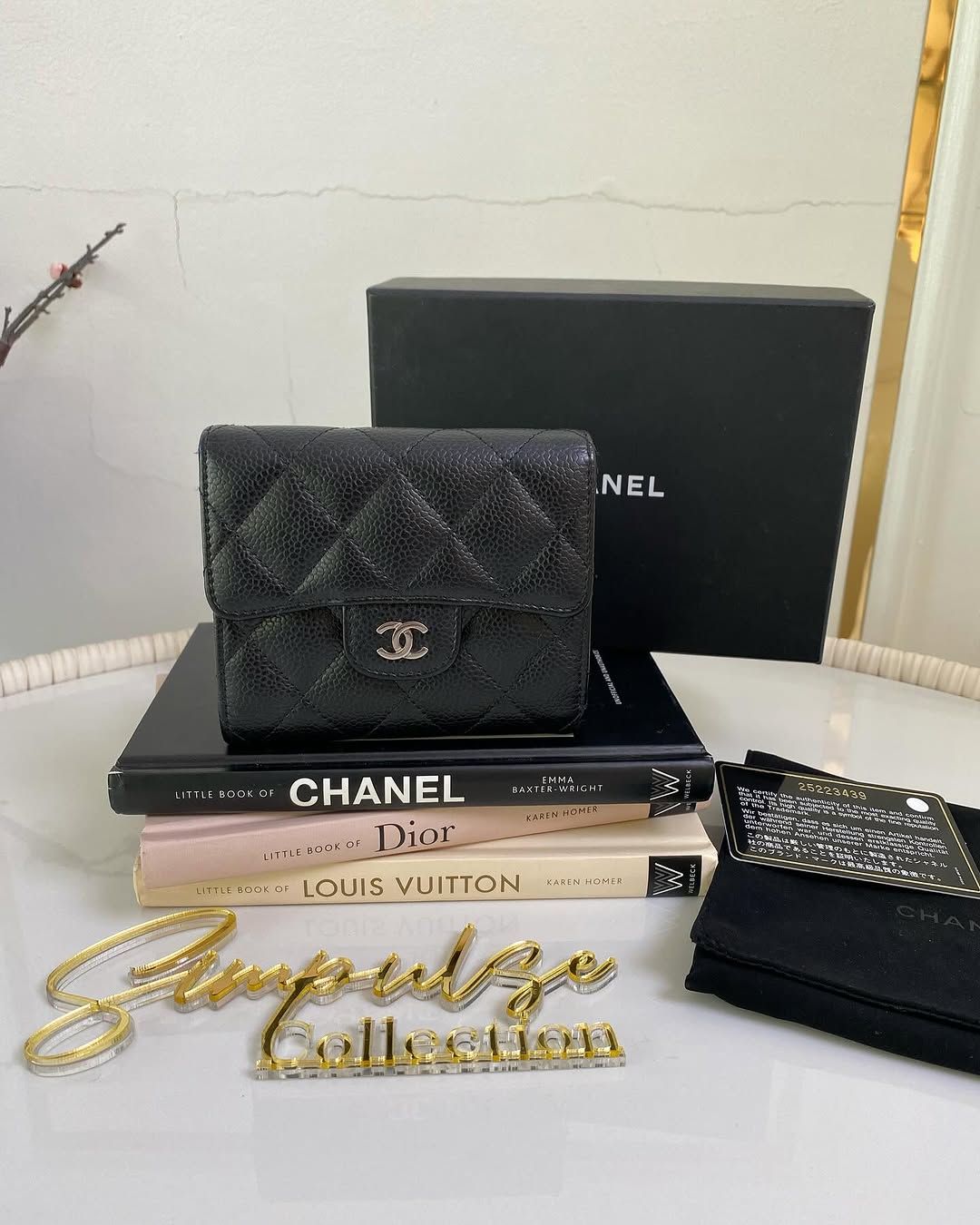 Chanel Classic Quilted Caviar Flap Wallet