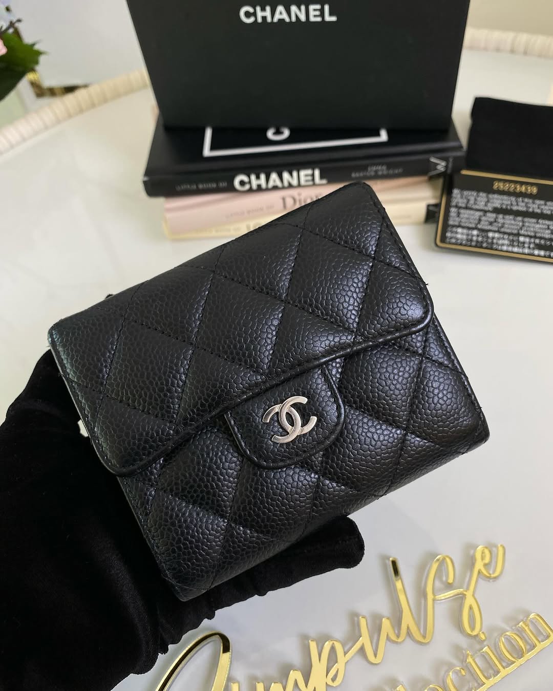 Chanel Classic Quilted Caviar Flap Wallet