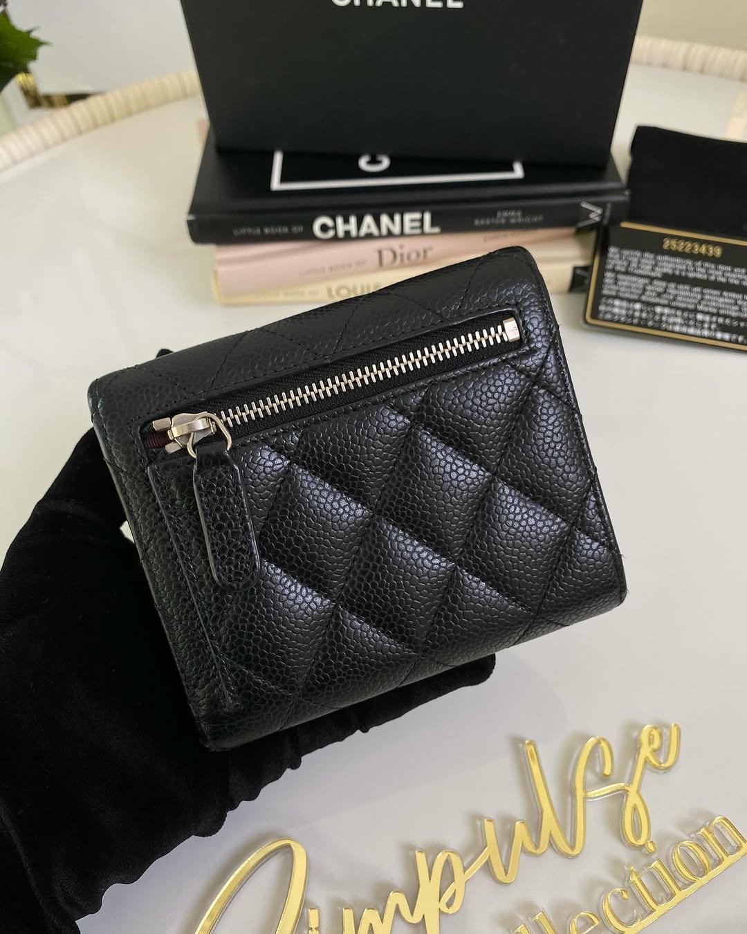 Chanel Classic Quilted Caviar Flap Wallet