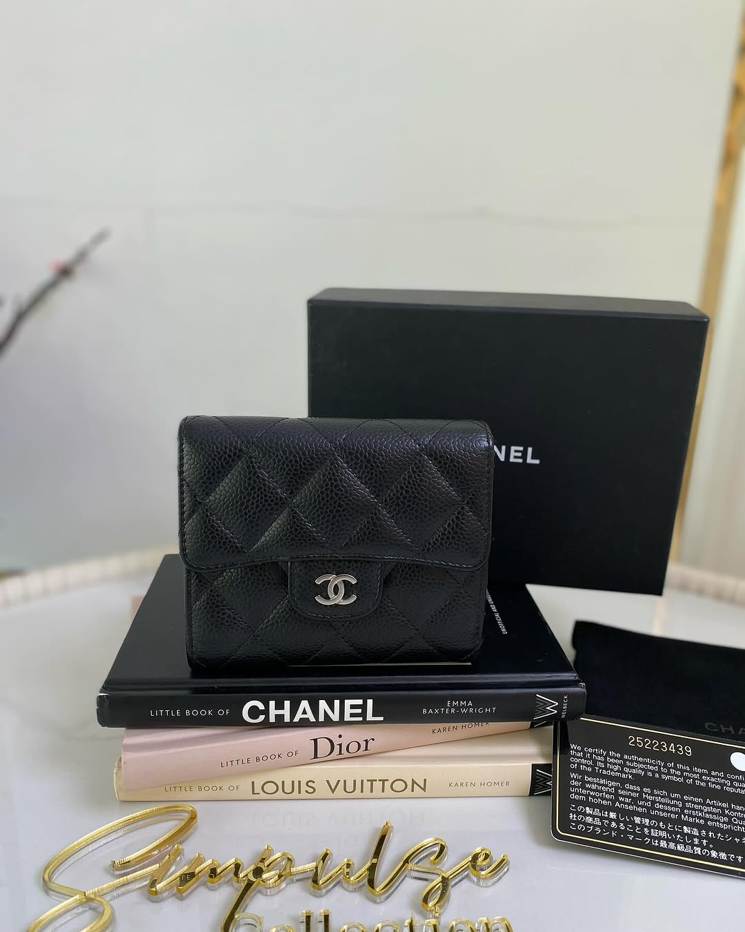 Chanel Classic Quilted Caviar Flap Wallet