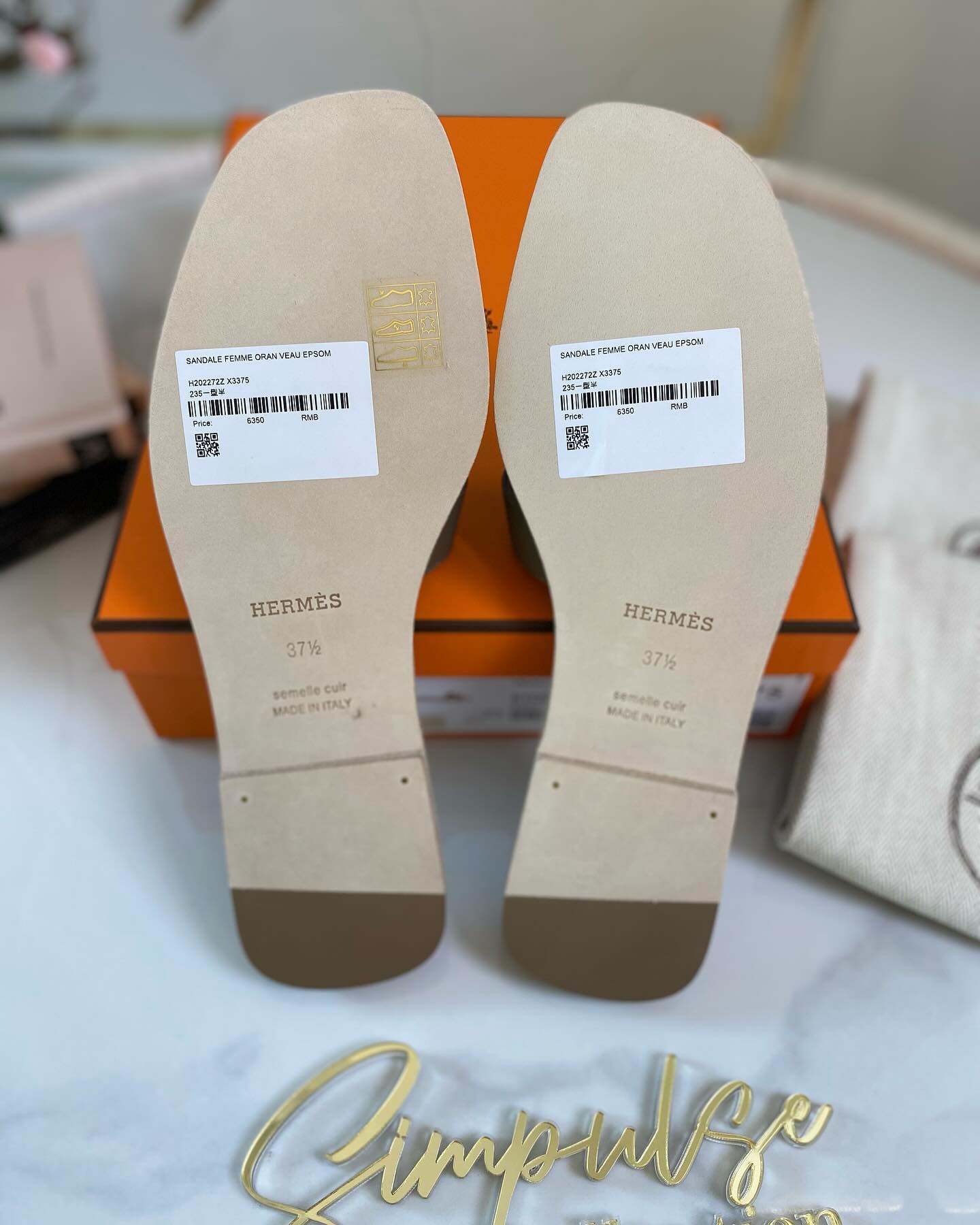 H Oran Etoupe Size 37.5