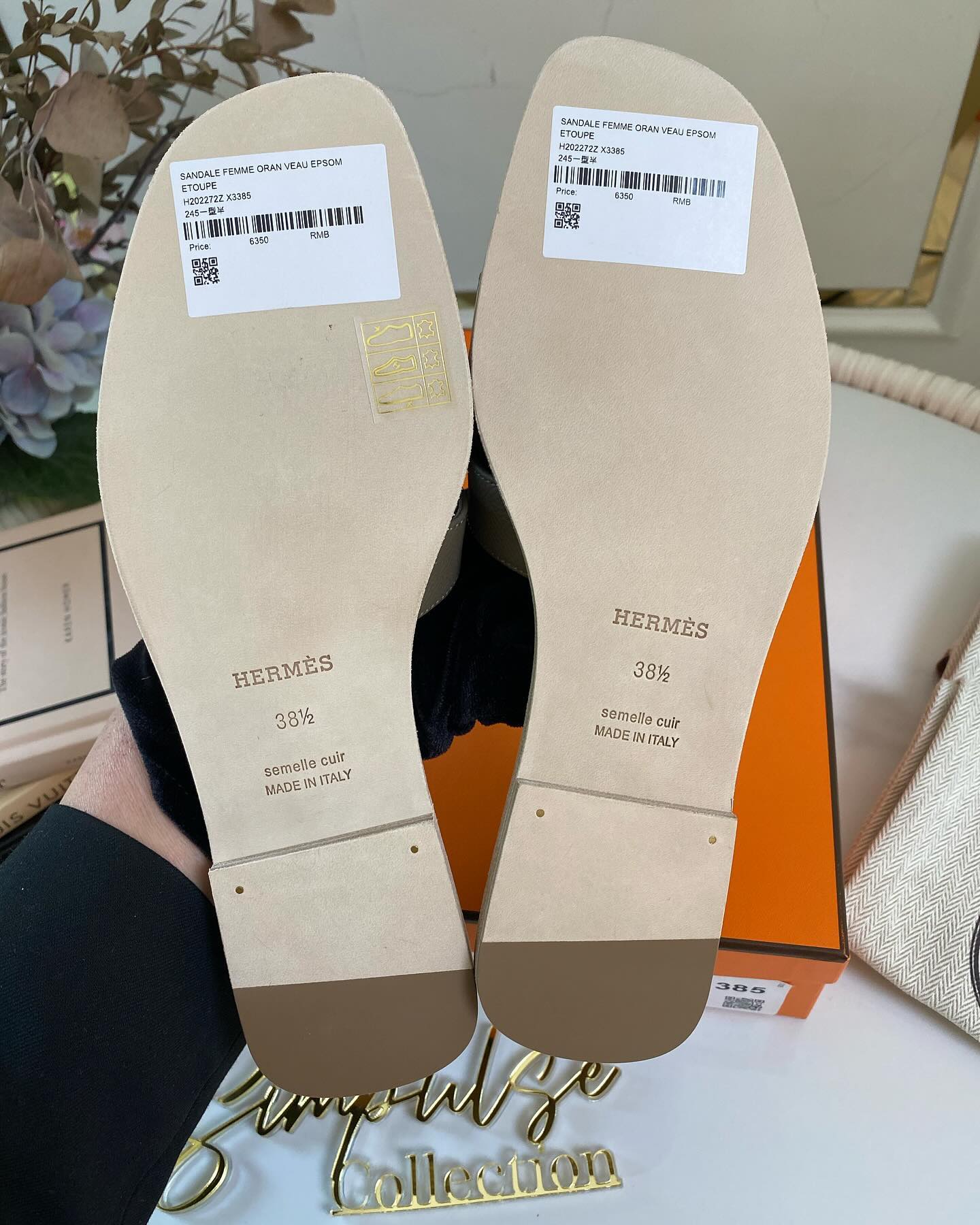 H Oran Etoupe Size 38.5