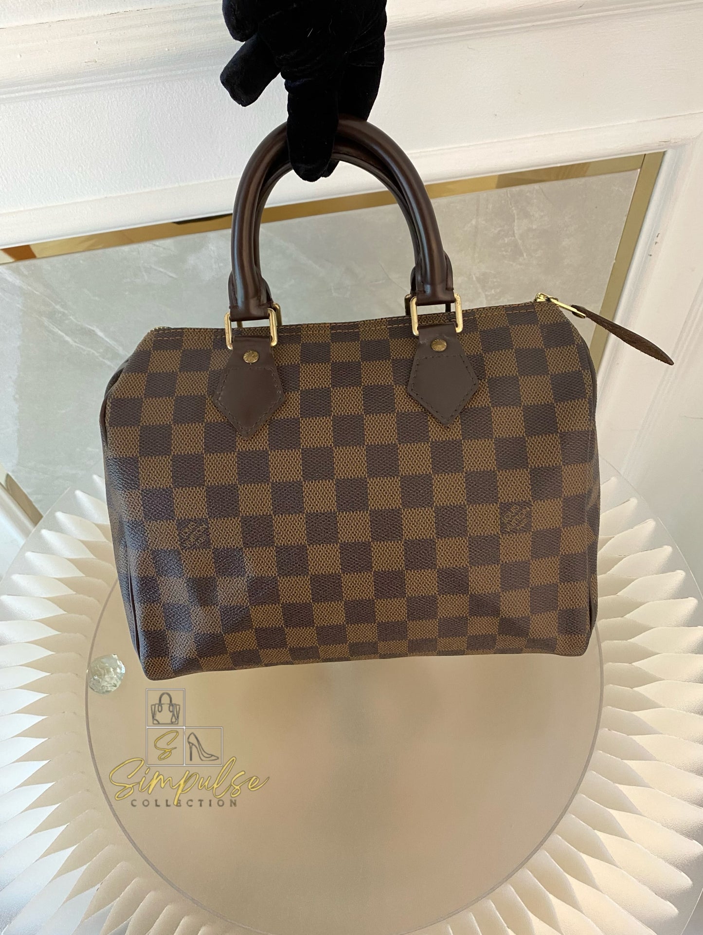 Louis Vuitton Speedy 25 in Damier Ebene