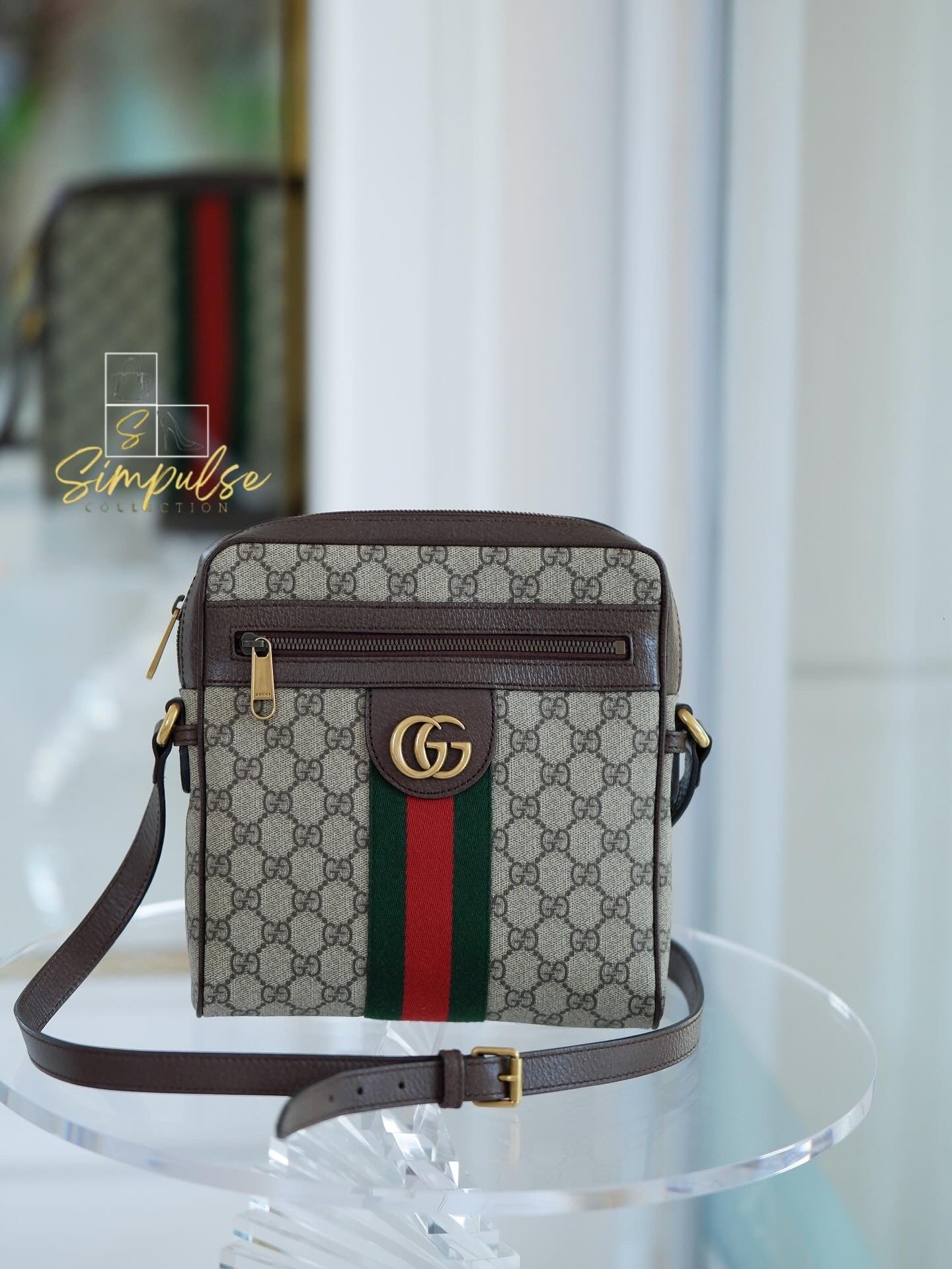 Gg Supreme Mono Web Small Ophidia Messenger Bag