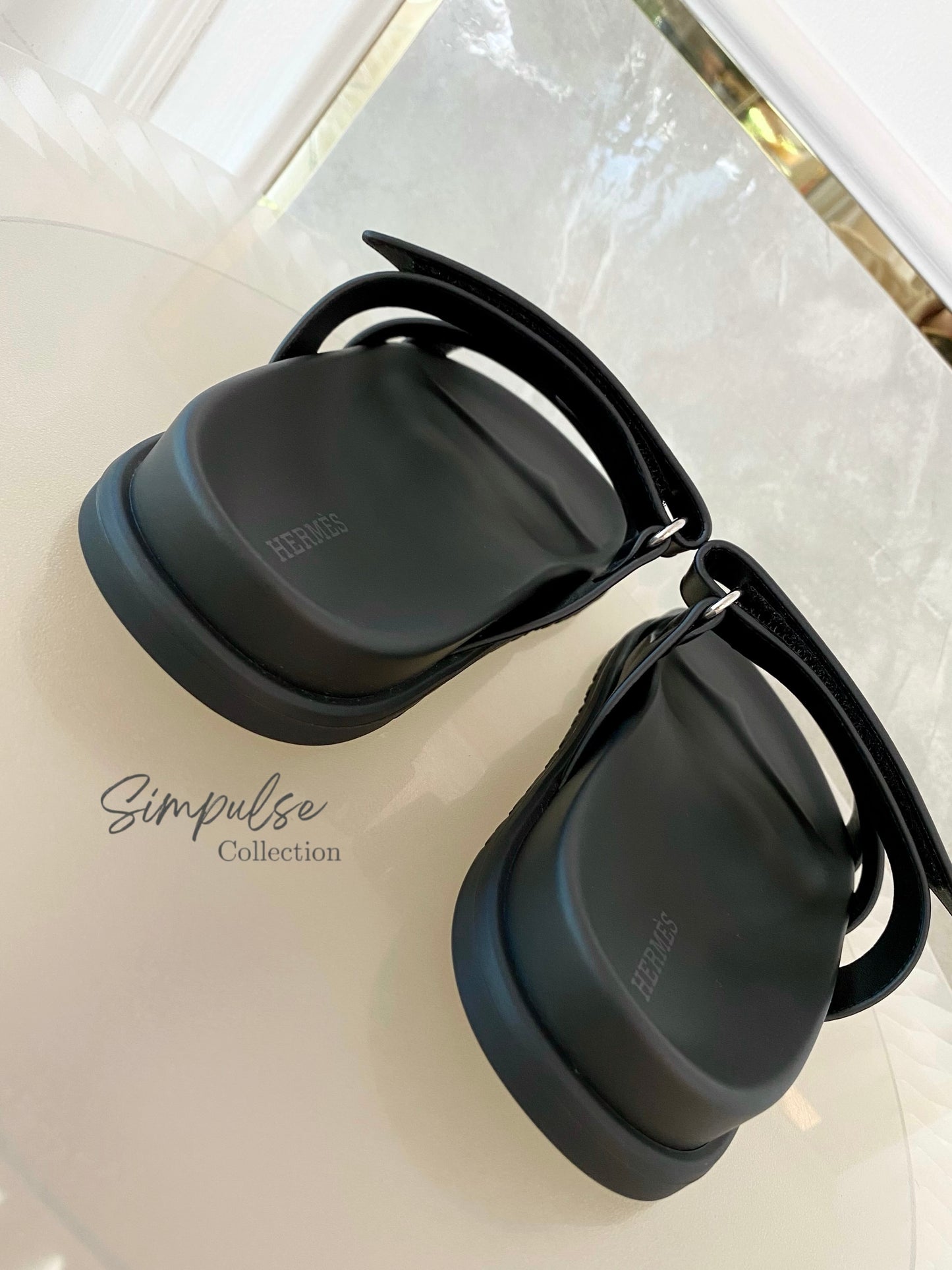 HERMES BLACK SANDAL