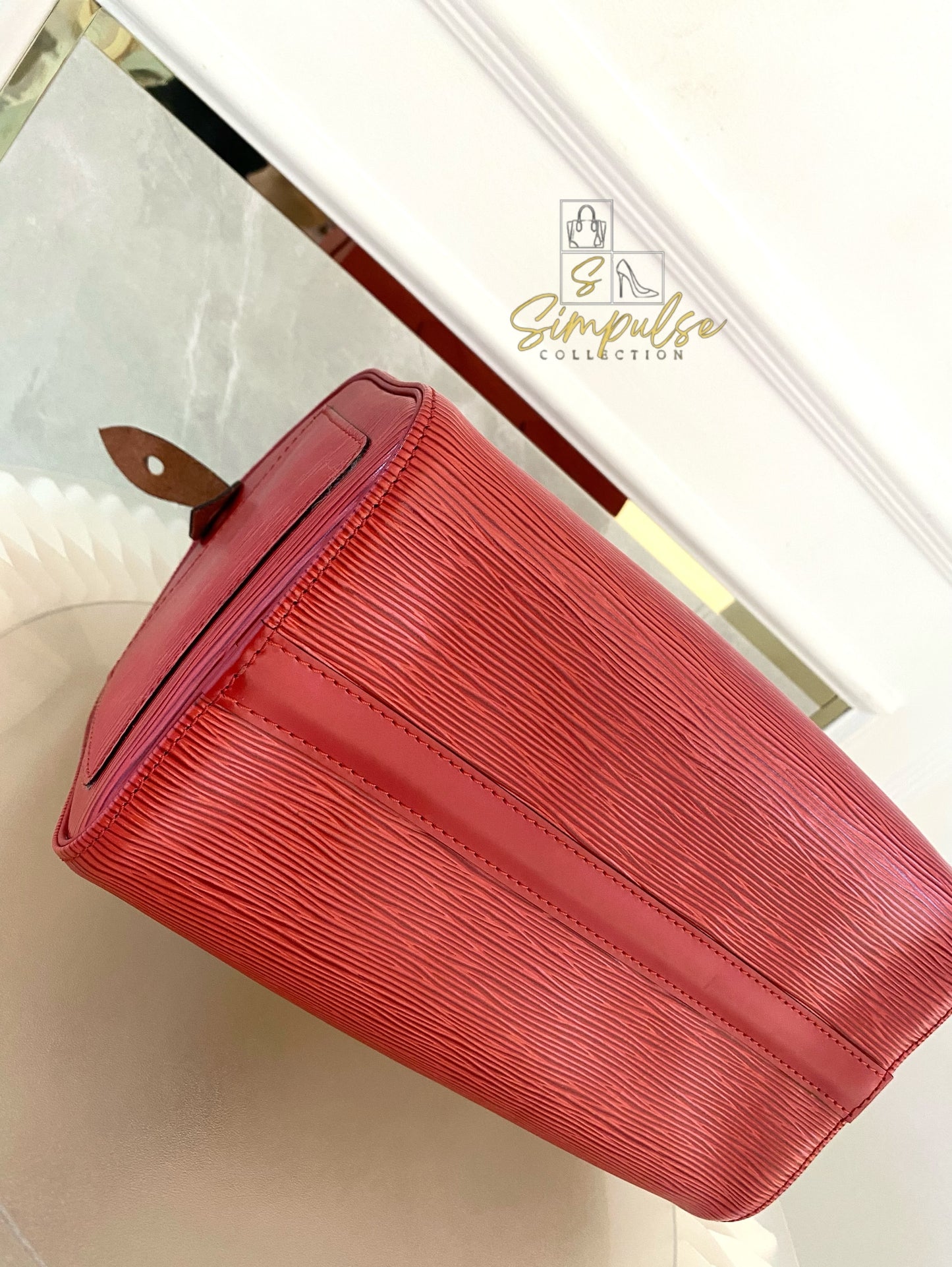 Louis Vuitton Epi Speedy 25 Red
