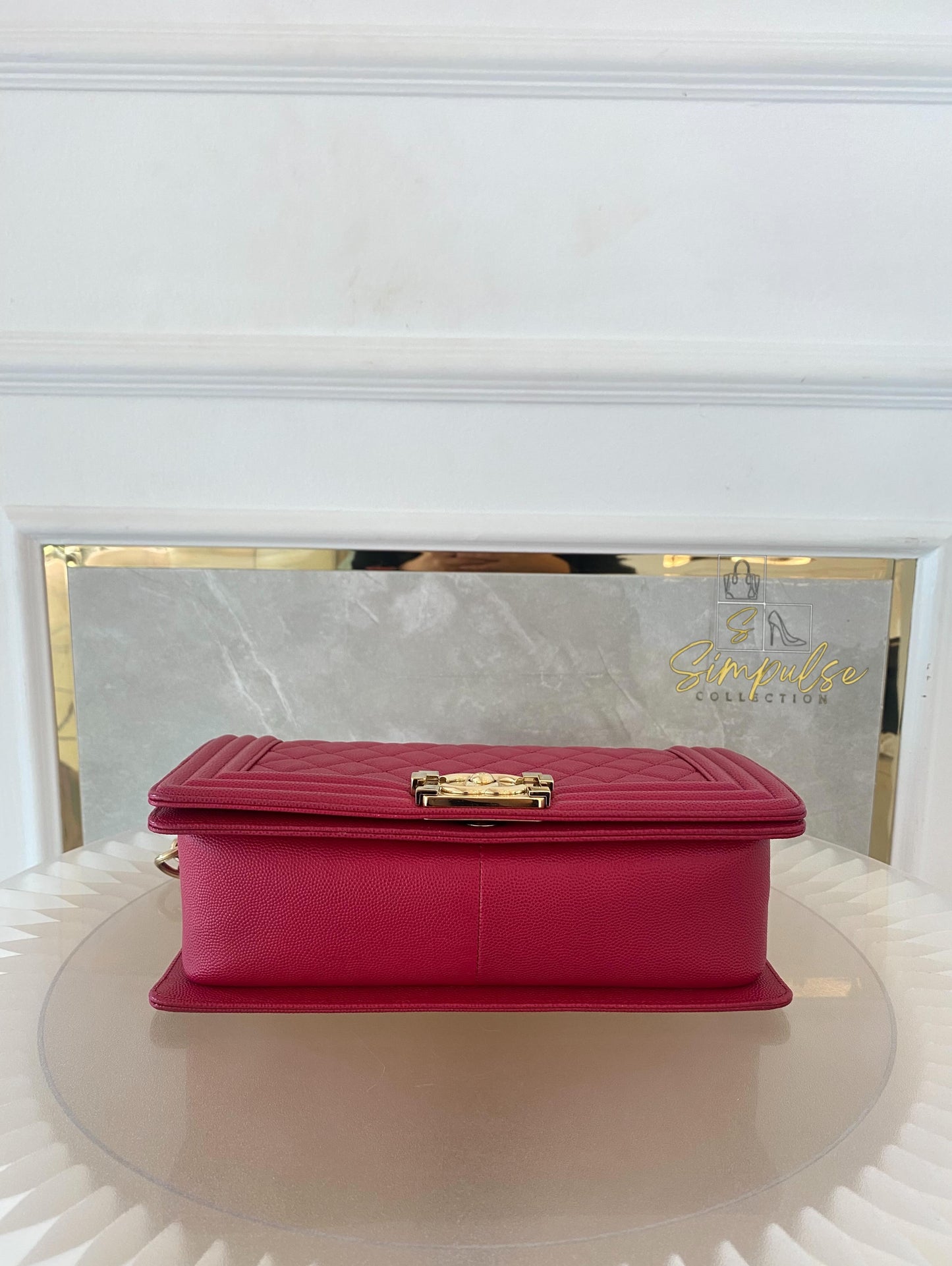 Chanel Leboy Caviar Pink Old Medium GHW