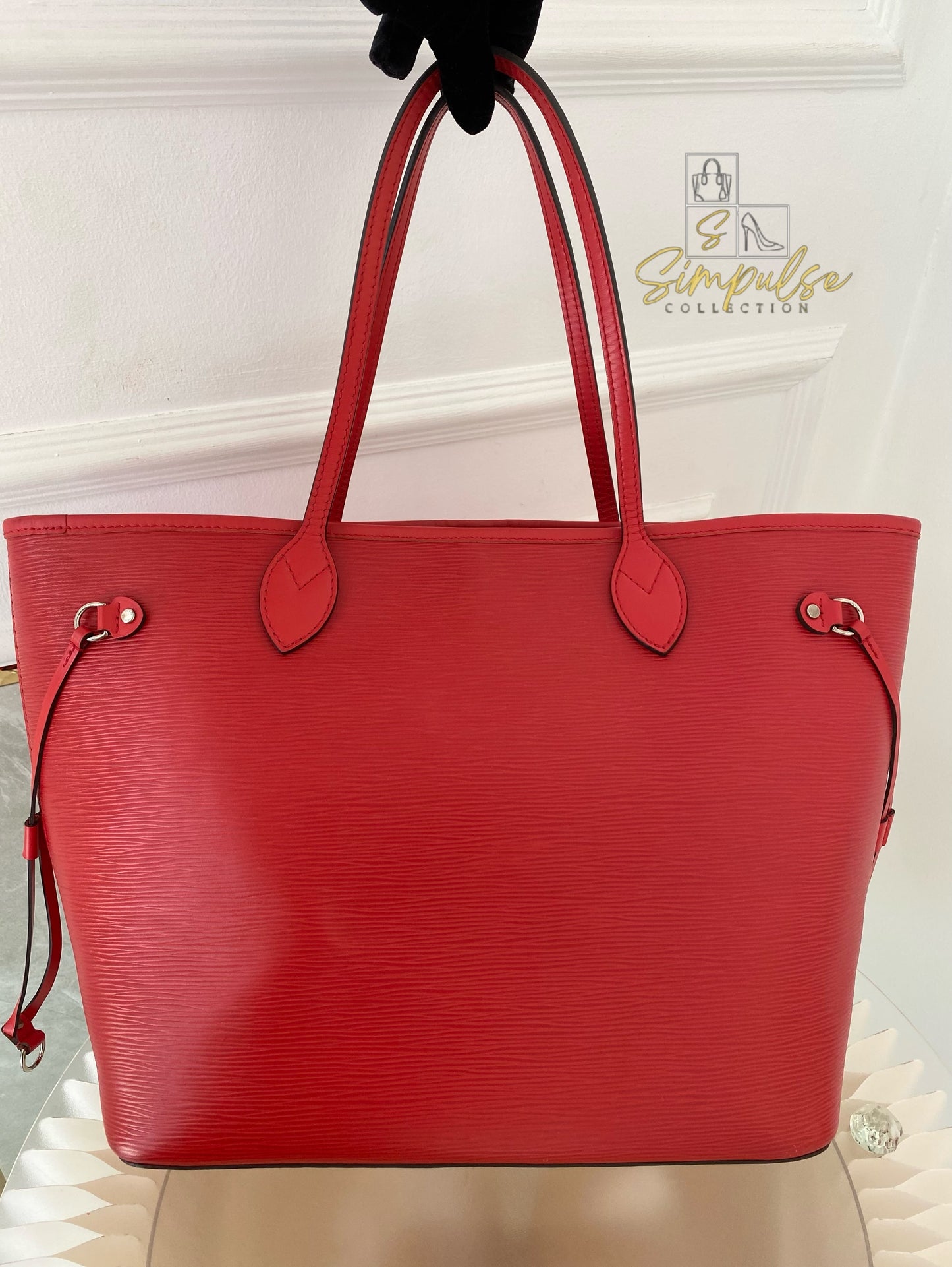 Louis Vuitton Epi Leather Neverfull Tote Bag