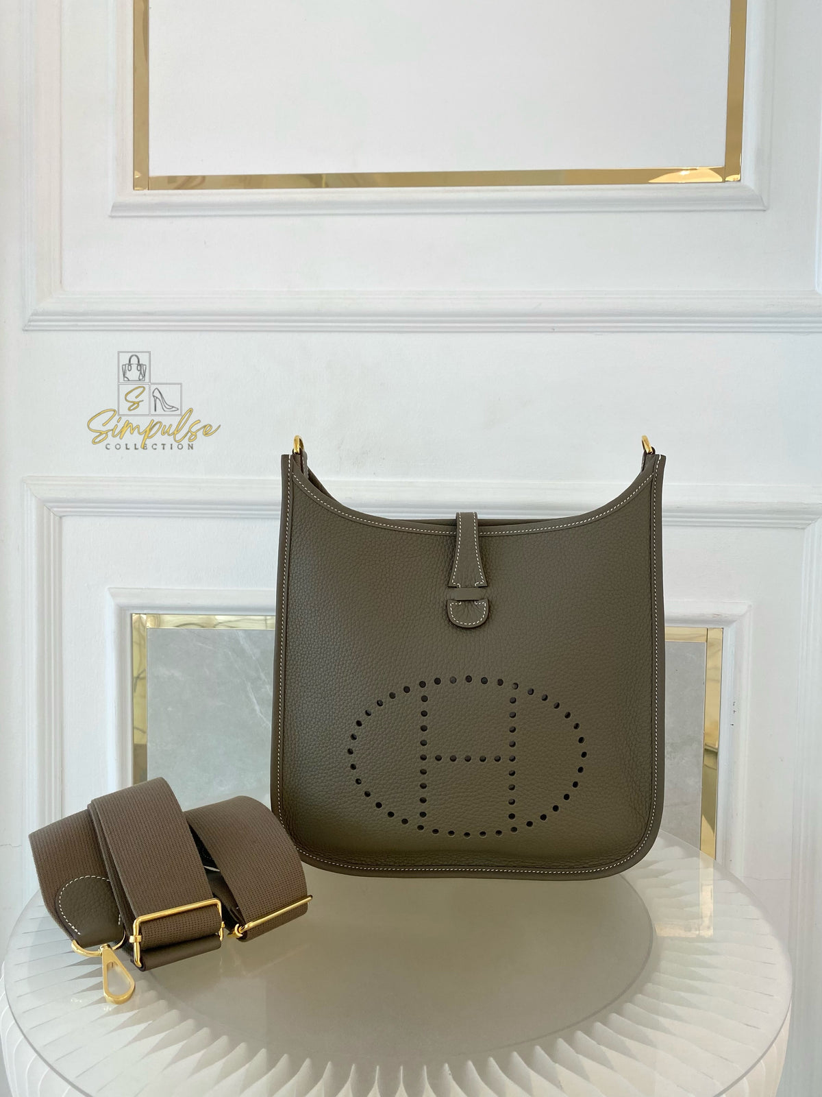 HERMES EVELYNE PM3 CLEMENCE ETOUPE
