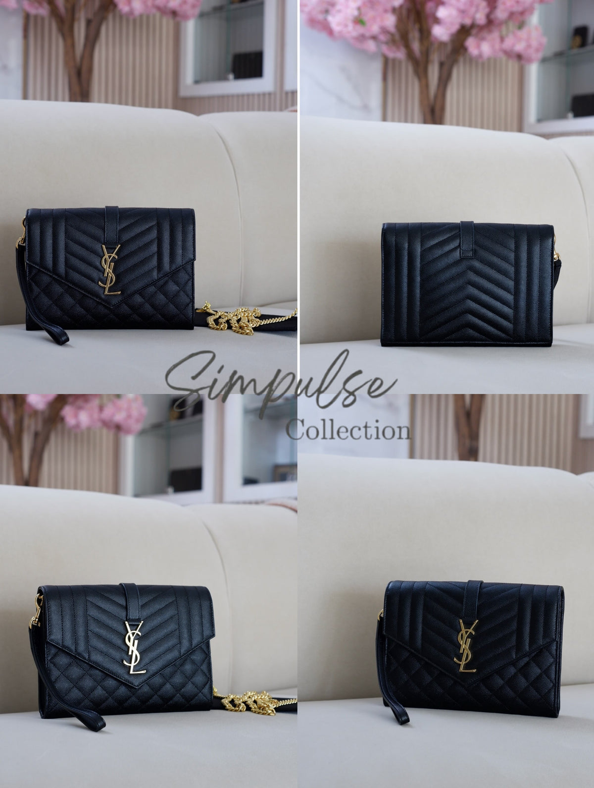 YSL ENVELOPE FLAP WRISTLET