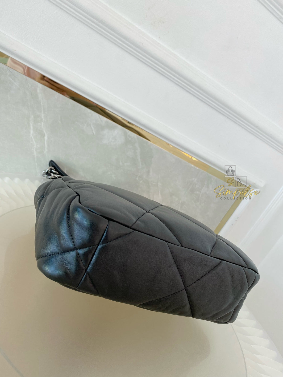 CHANEL C19 SMALL BLACK