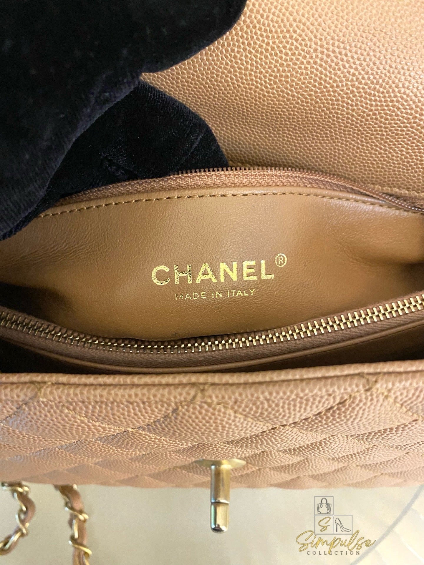 Chanel Coco Lizard Medium Top Handle