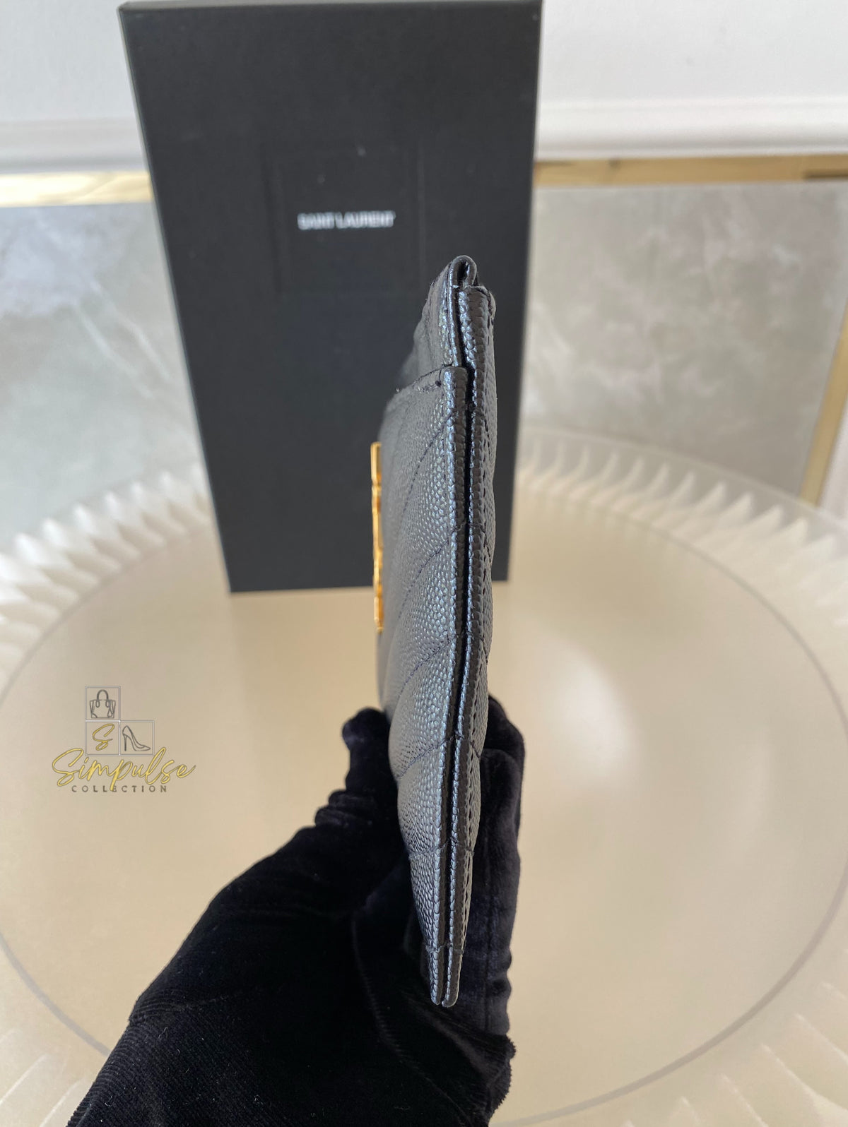 Yves Saint Laurent Cassandre Matelasse Monogram Bill Pouch