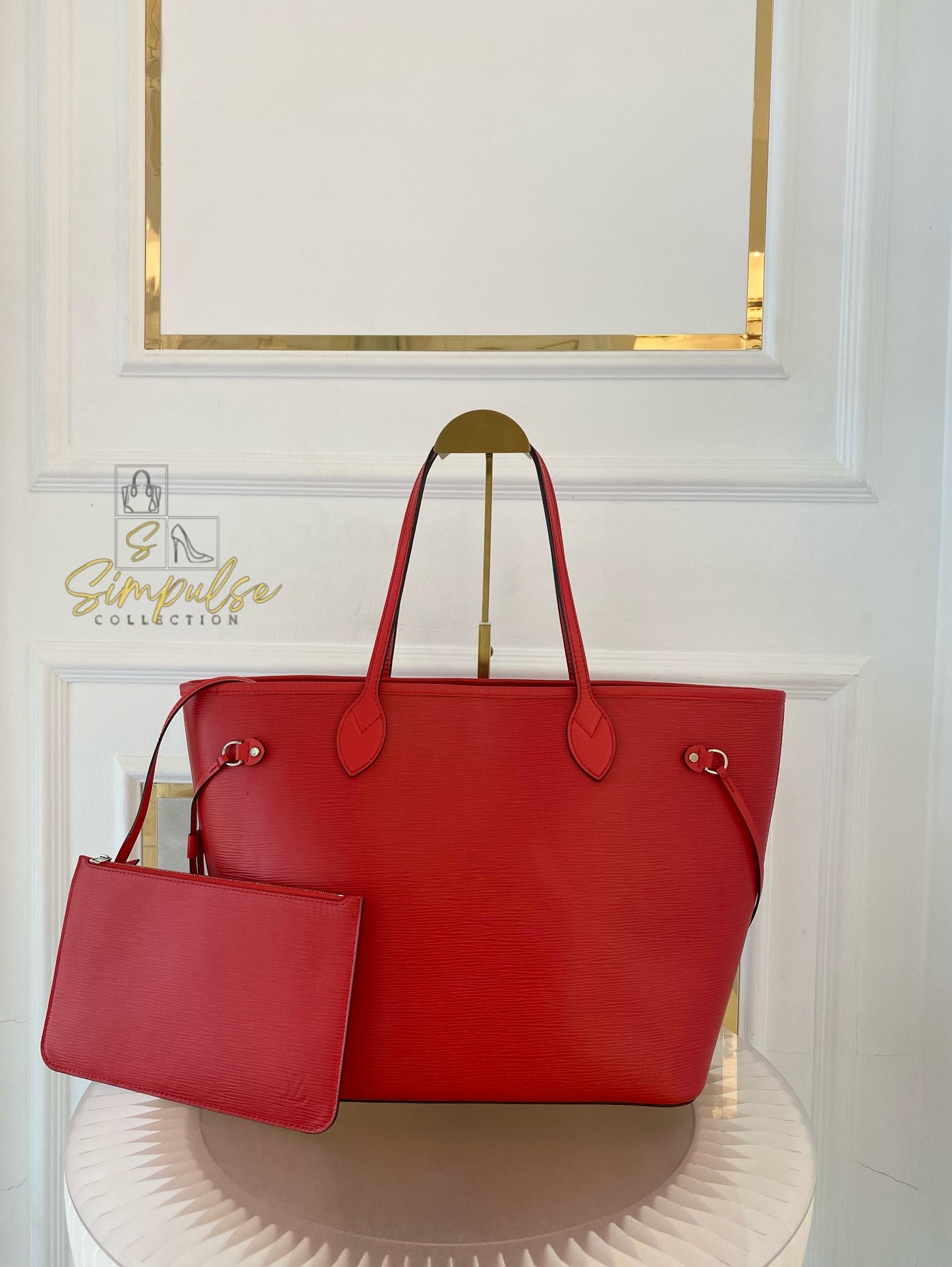 Louis Vuitton Epi Leather Neverfull Tote Bag