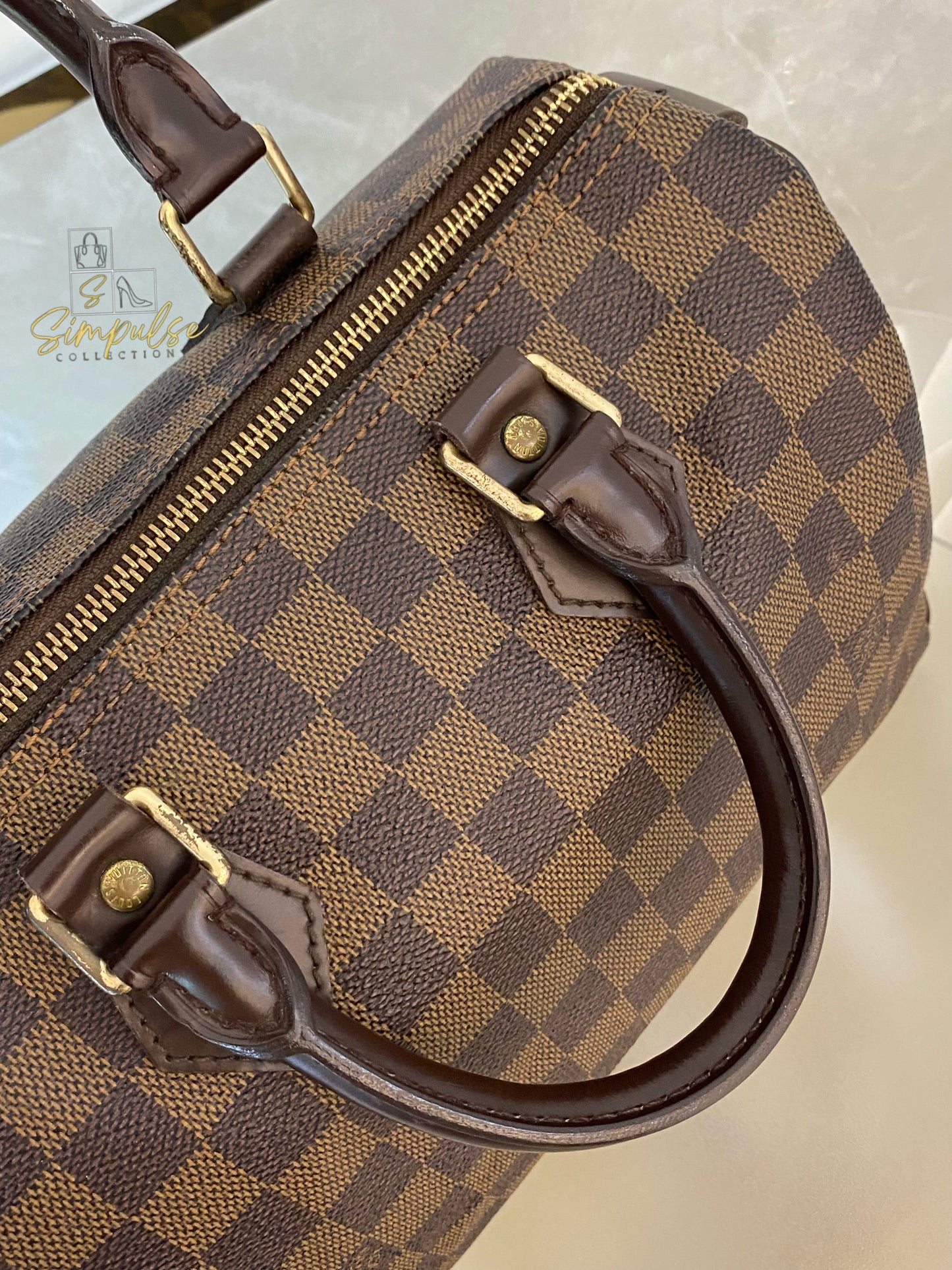 Louis Vuitton Speedy 25 in Damier Ebene