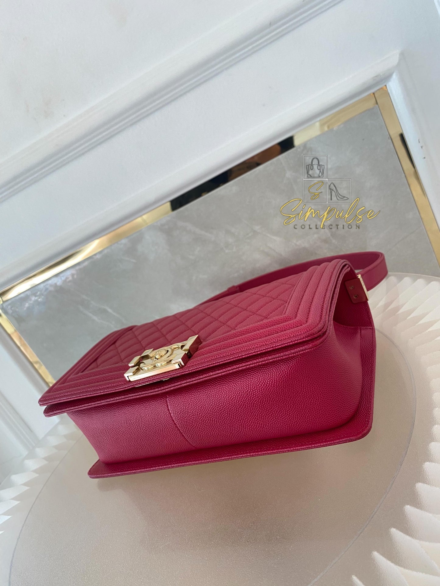 Chanel Leboy Caviar Pink Old Medium GHW
