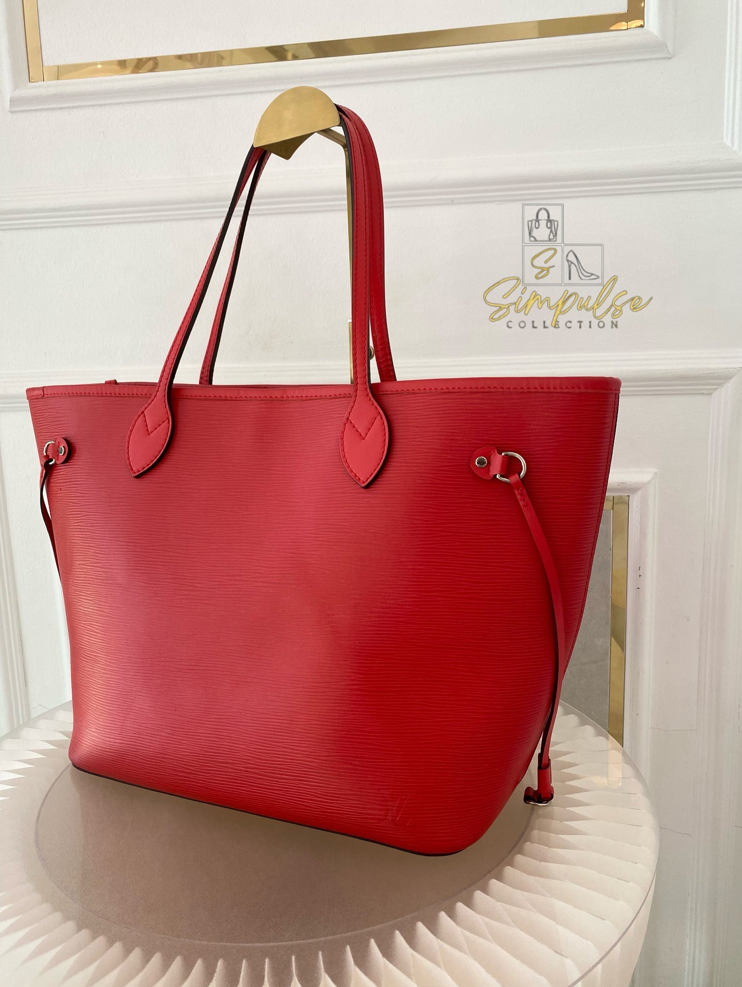 Louis Vuitton Epi Leather Neverfull Tote Bag