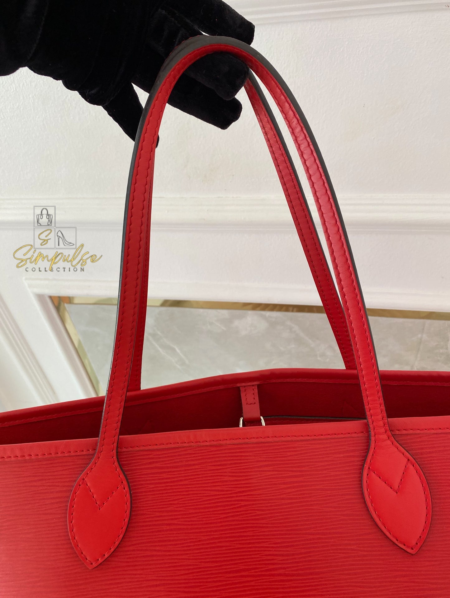 Louis Vuitton Epi Leather Neverfull Tote Bag